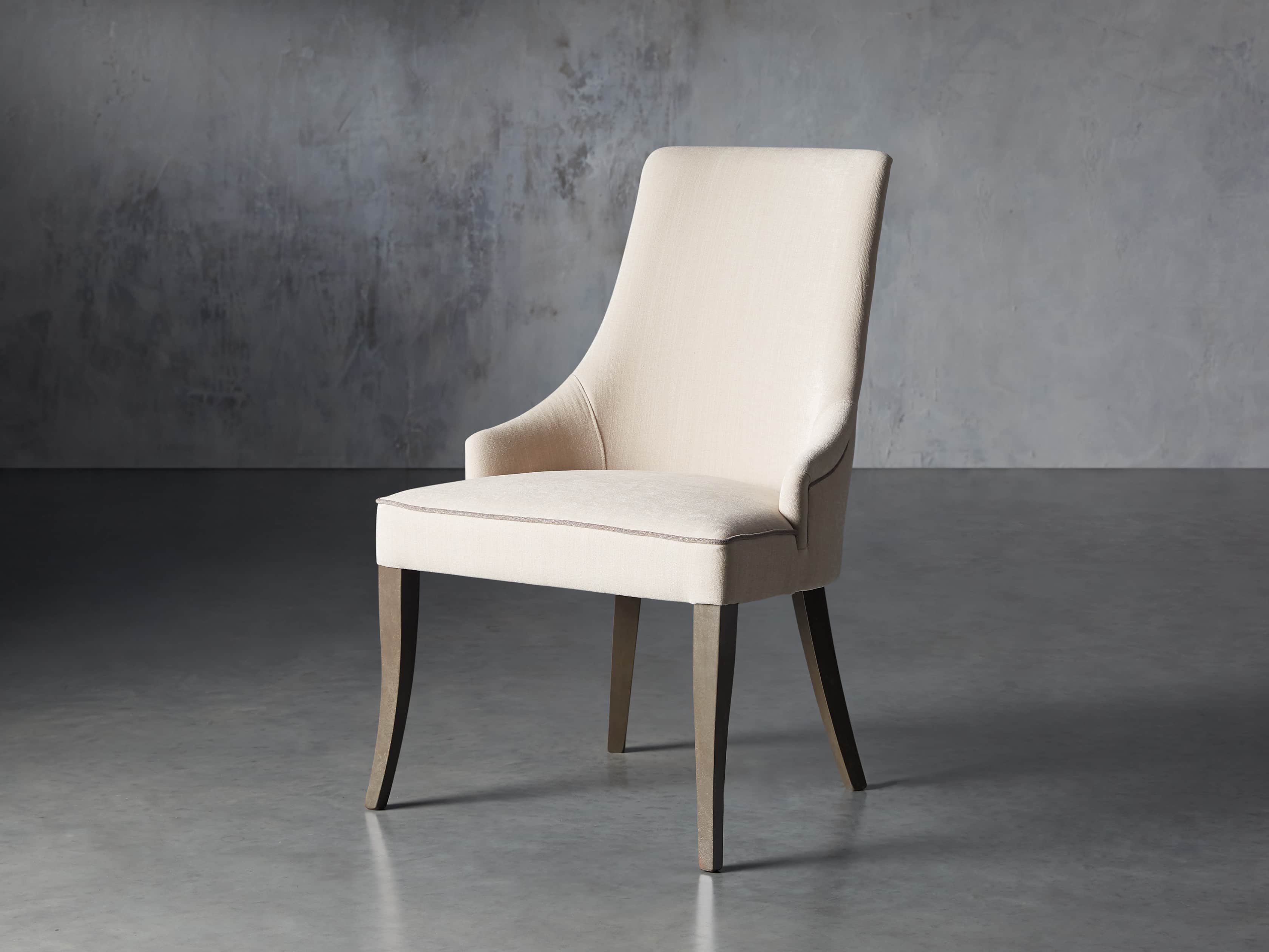 Elisa Dining Chair in Crema Sand, slide 2 of 8
