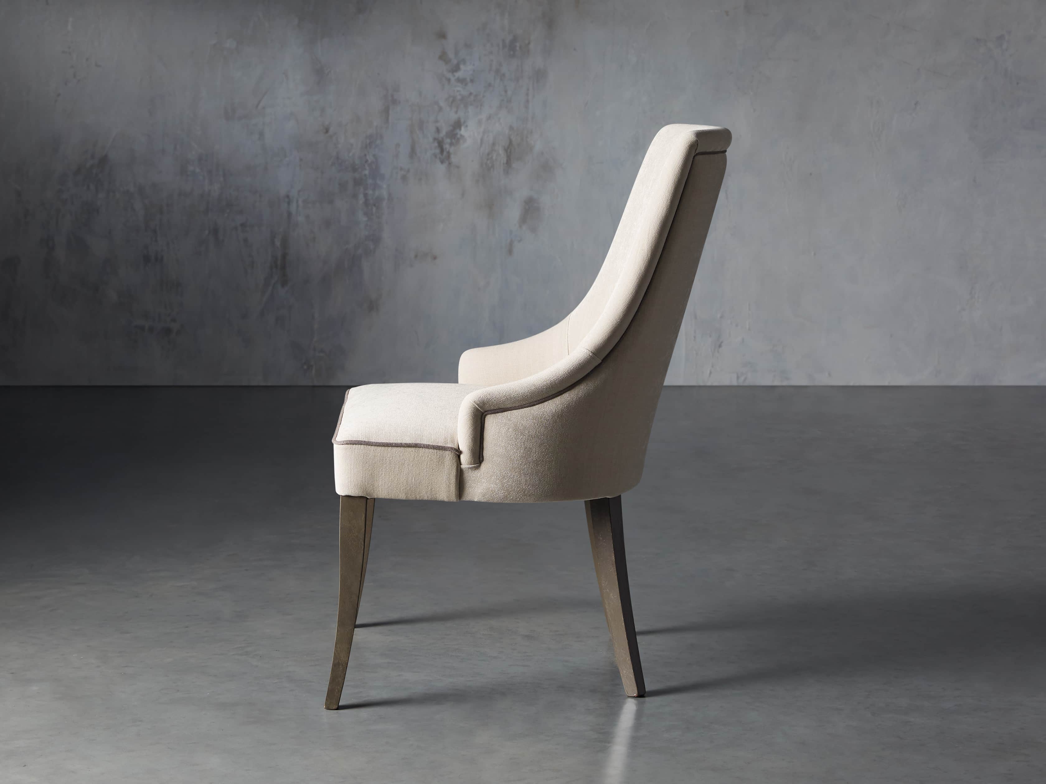 Elisa Dining Chair in Crema Sand, slide 3 of 8