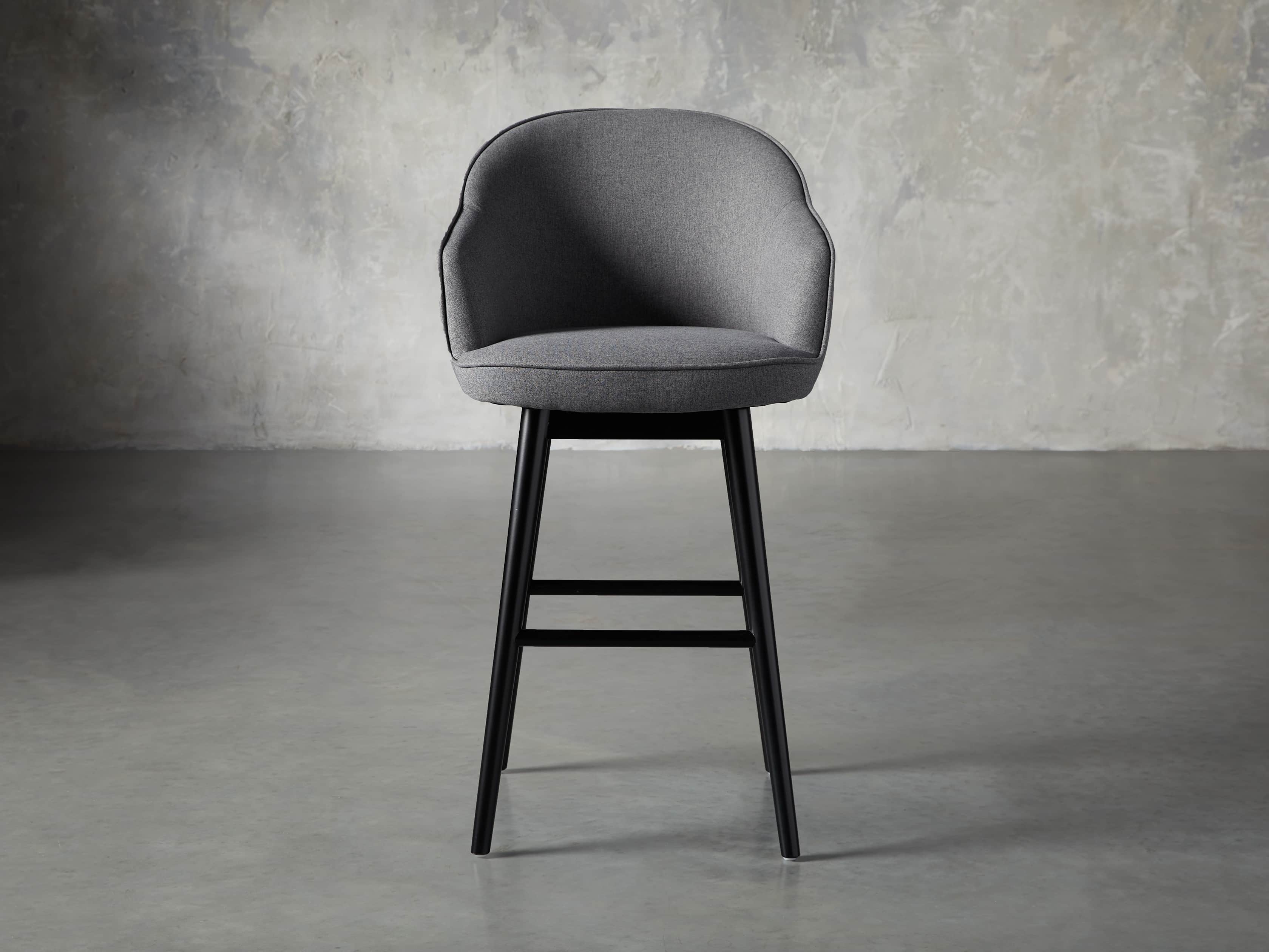 Emily 23" Swivel Barstool in Sunday Grey