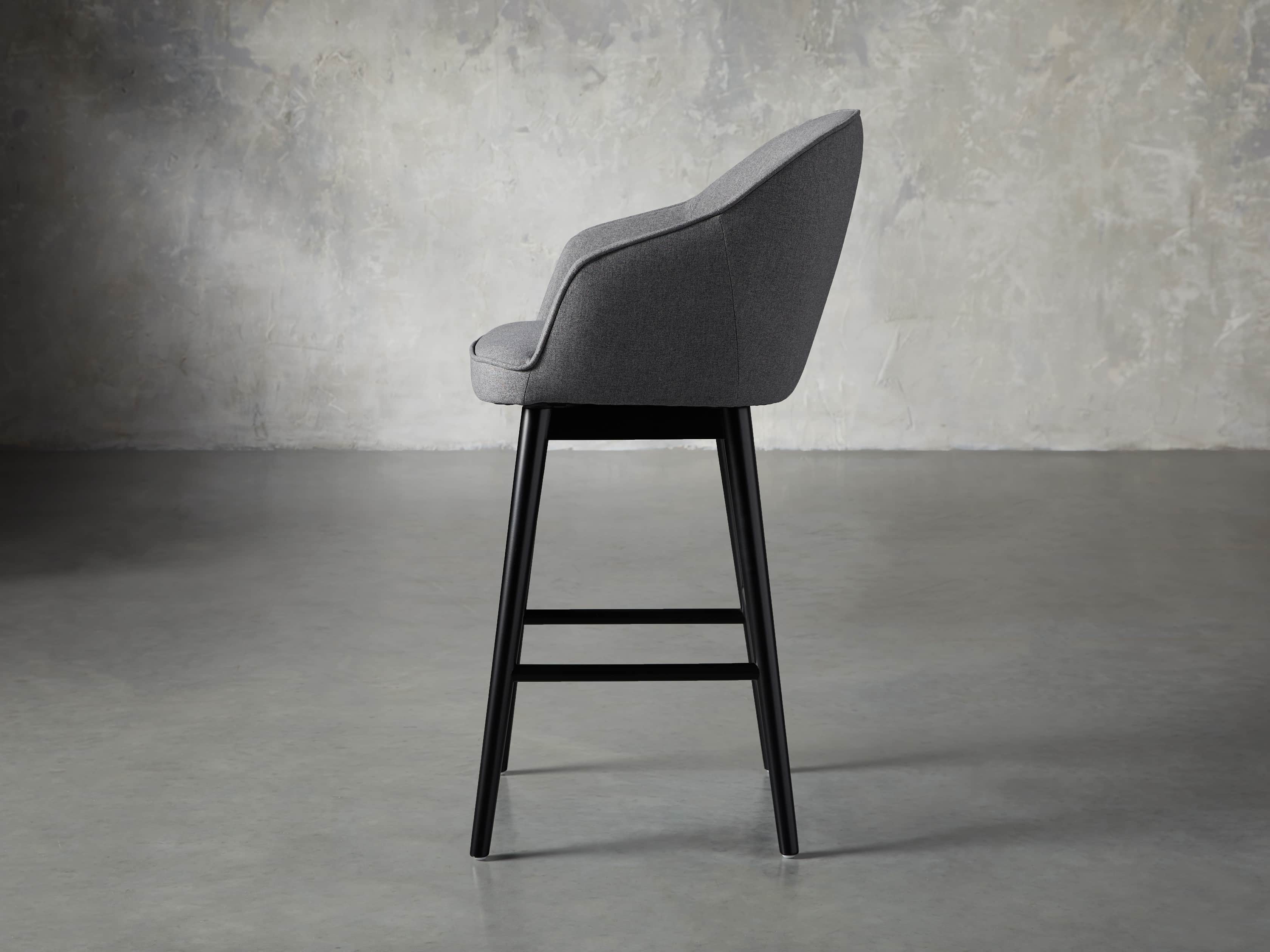 Emily 23" Swivel Barstool in Sunday Grey