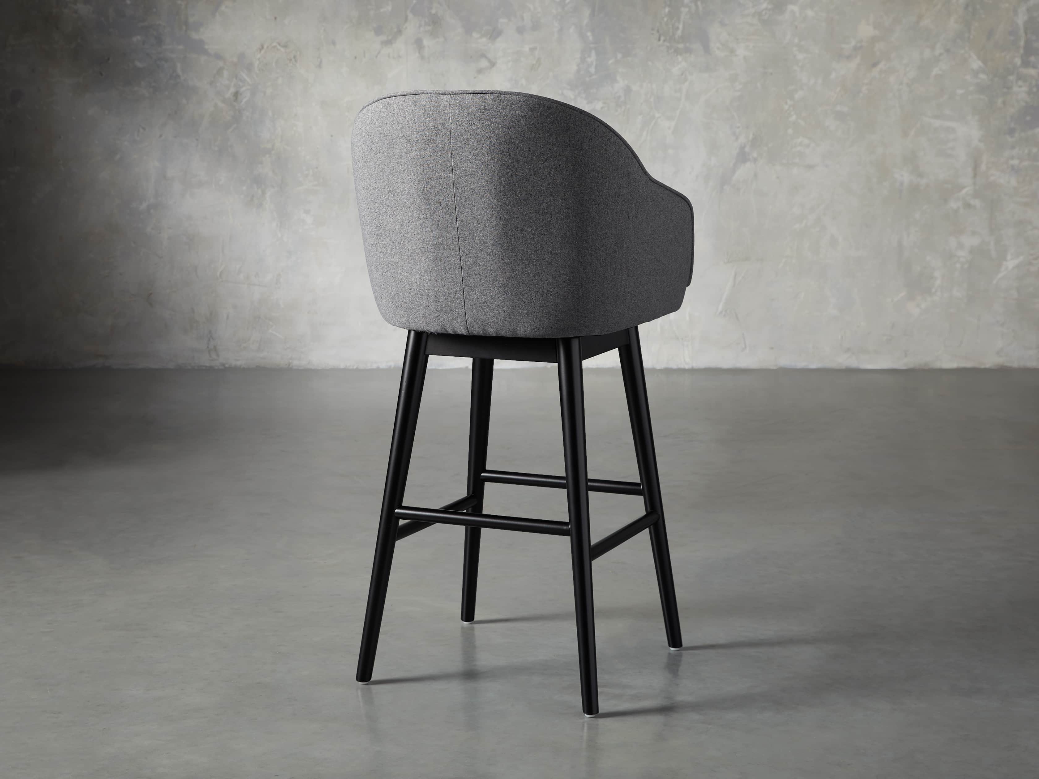 Emily 23" Swivel Barstool in Sunday Grey