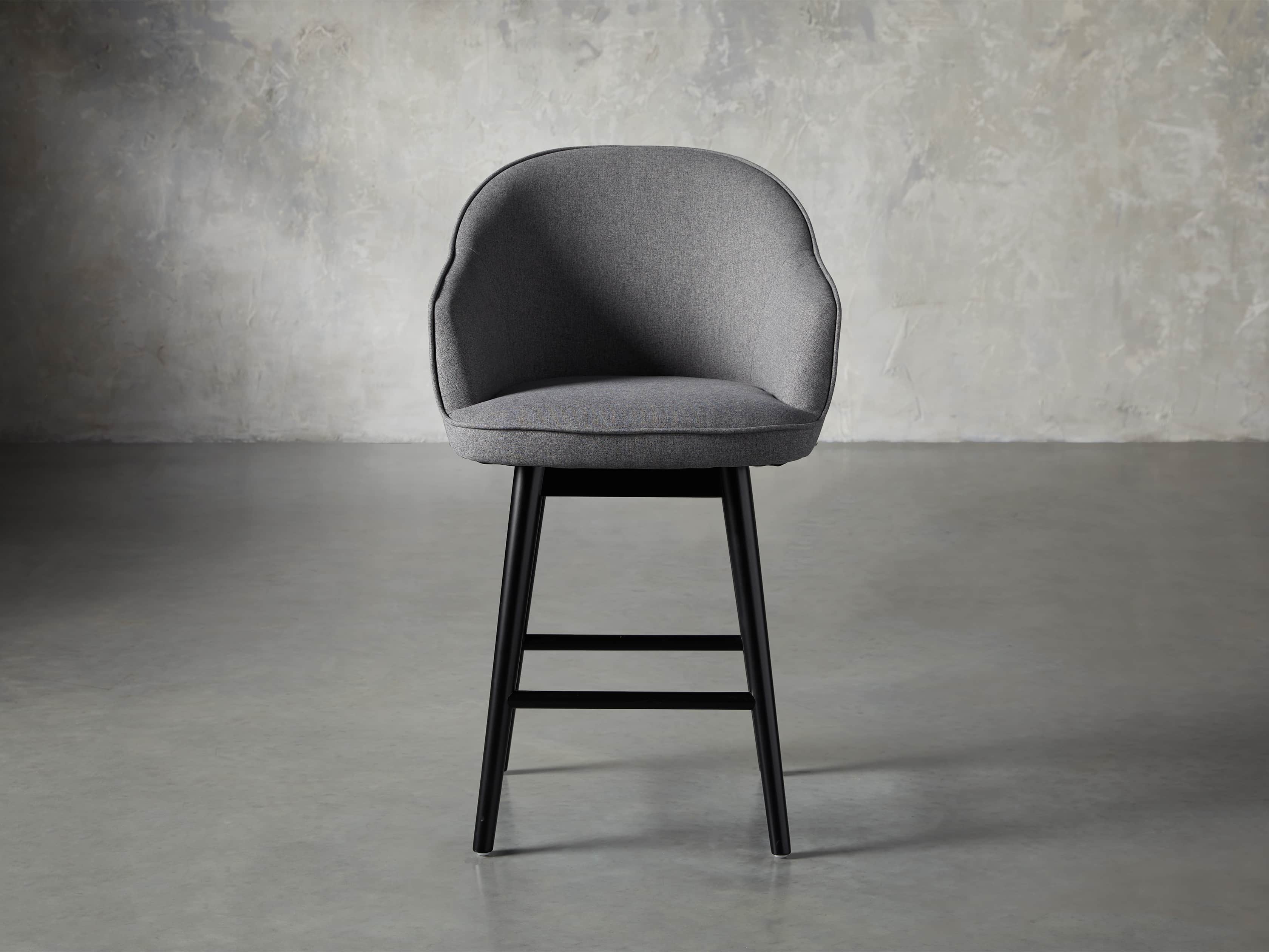 Emily 23" Swivel Counter Stool in Sunday Grey