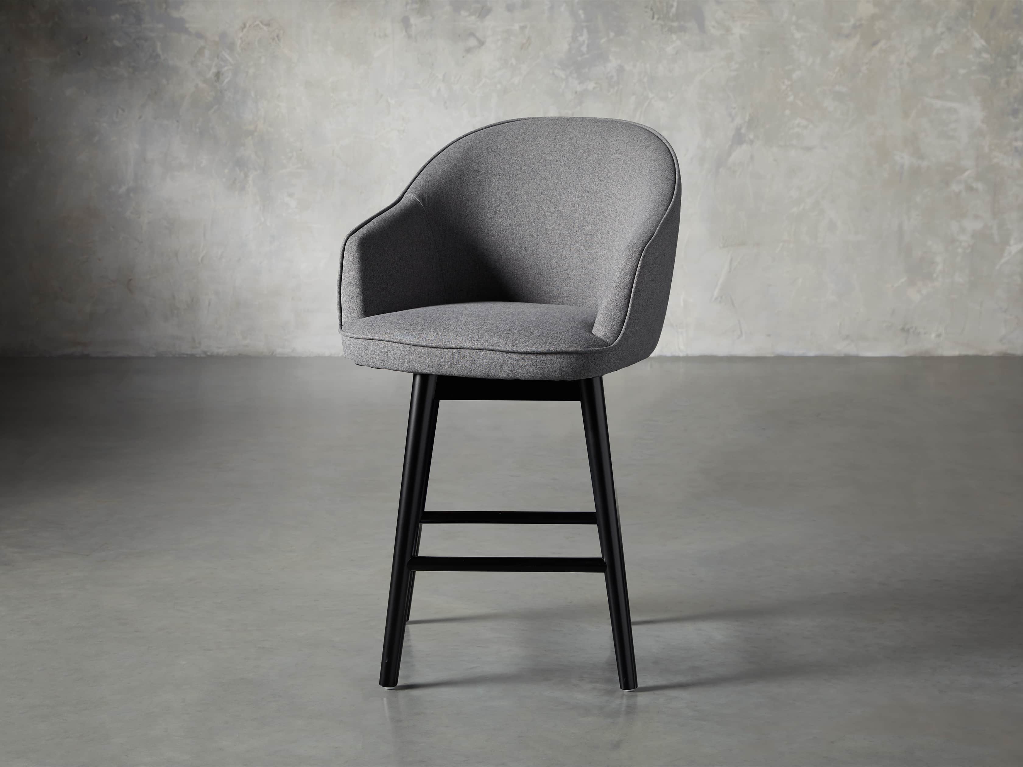 Emily 23" Swivel Counter Stool in Sunday Grey