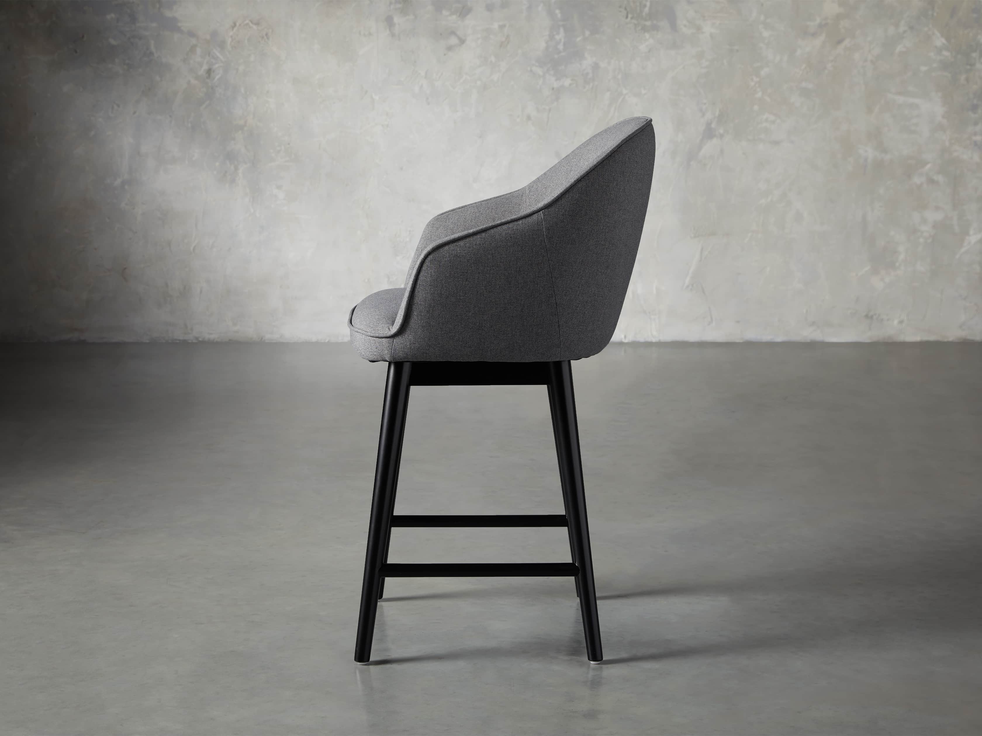Emily 23" Swivel Counter Stool in Sunday Grey