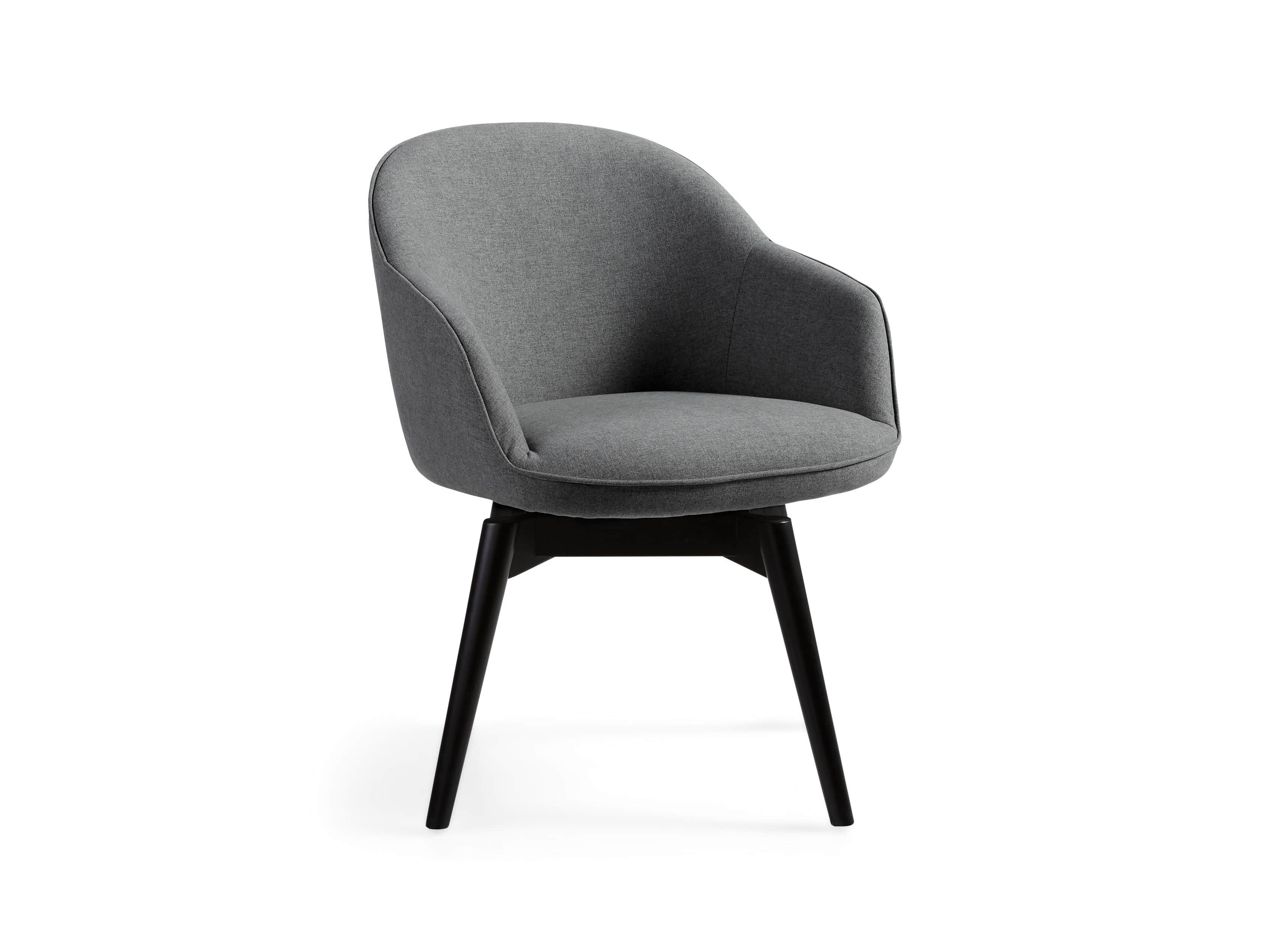 Emily Upholstered 23" Swivel Arm Chair