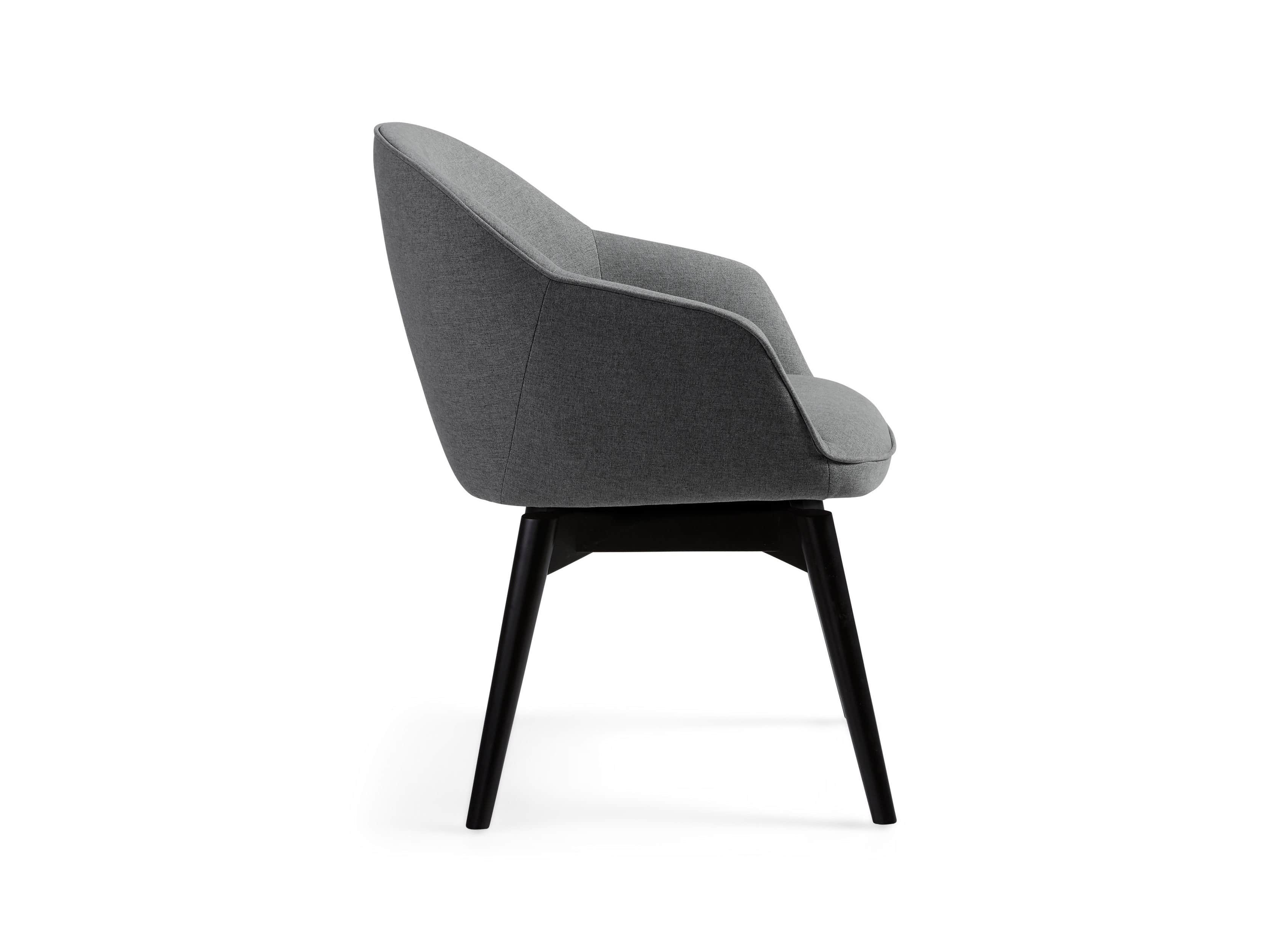 Emily Upholstered 23" Swivel Arm Chair