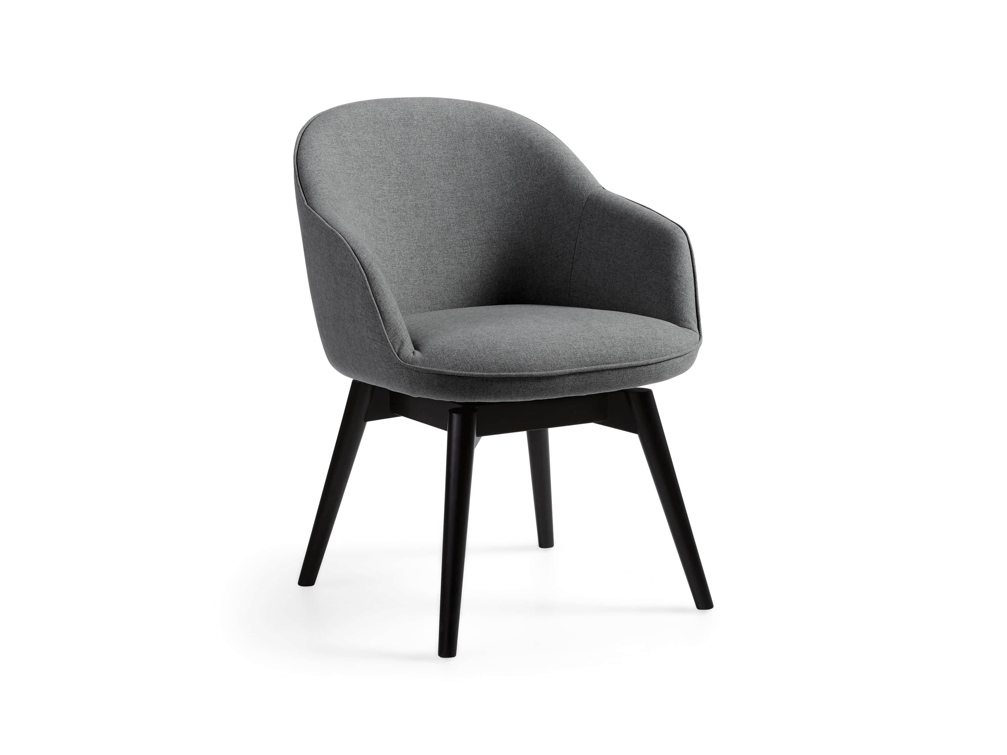 Emily Upholstered 23" Swivel Arm Chair