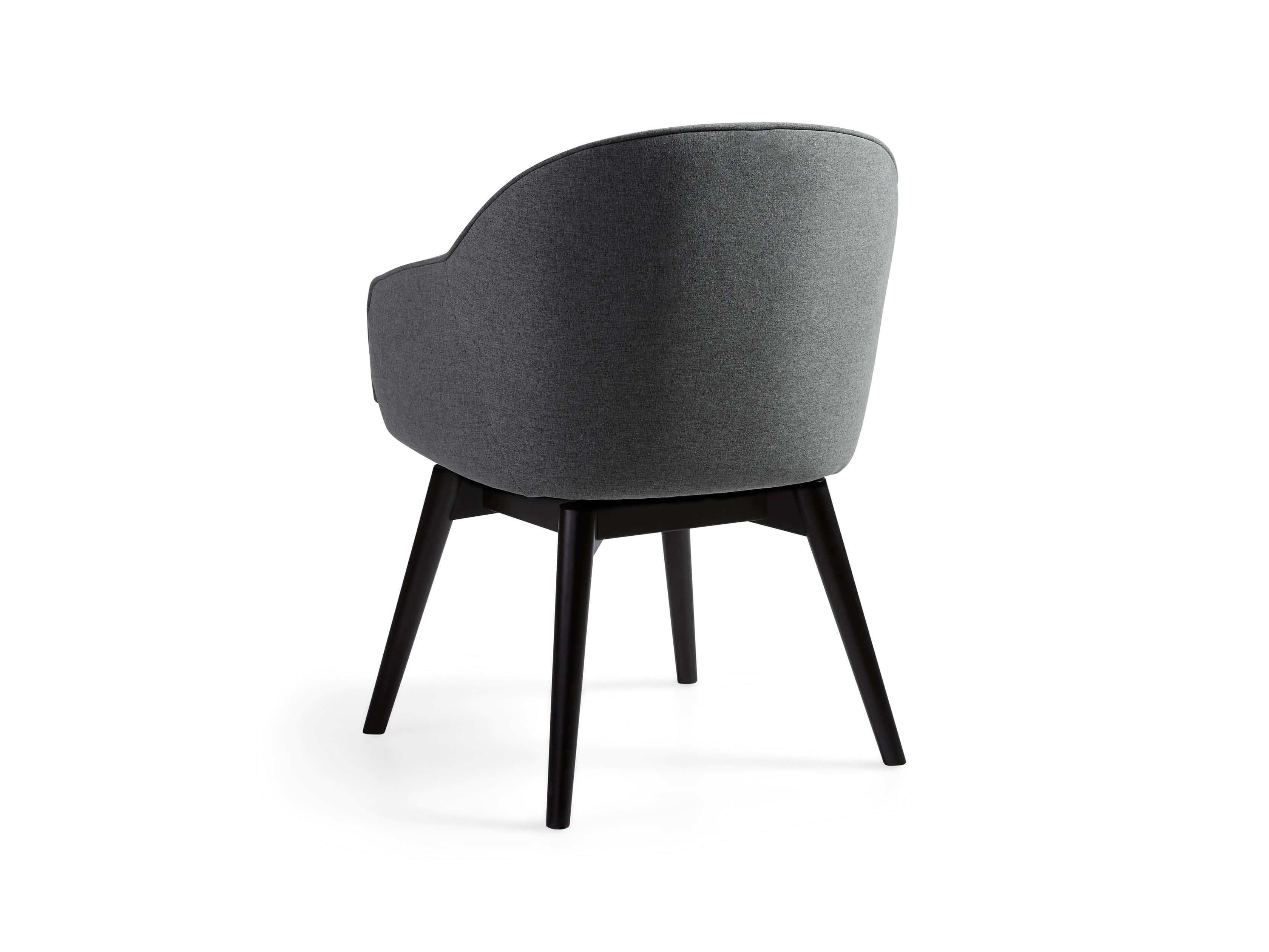 Emily Upholstered 23" Swivel Arm Chair