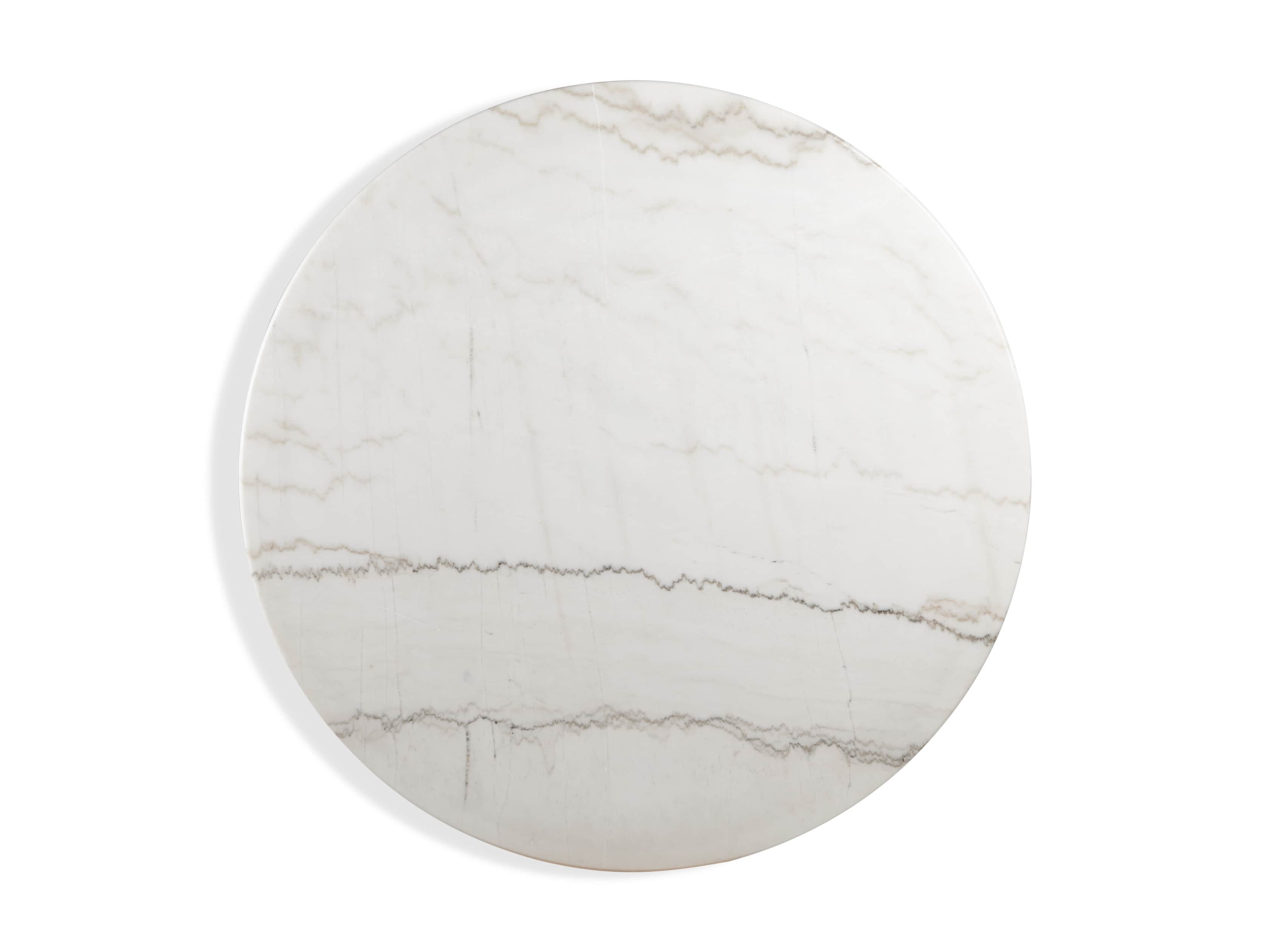 Enzo 28" Round White Marble Bar Table, slide 6 of 10