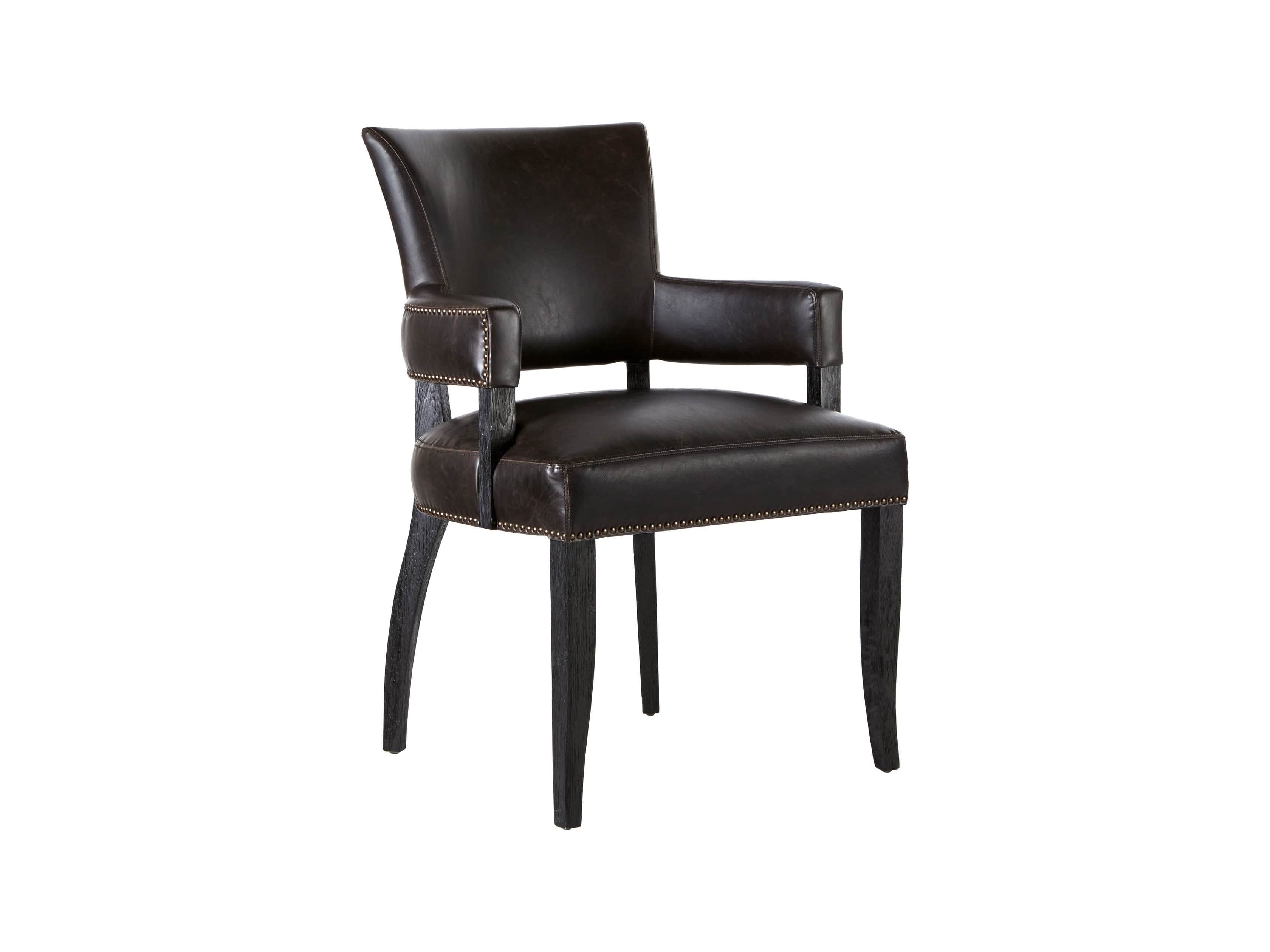 Fallyn Faux Leather Dining Arm Chair Arhaus