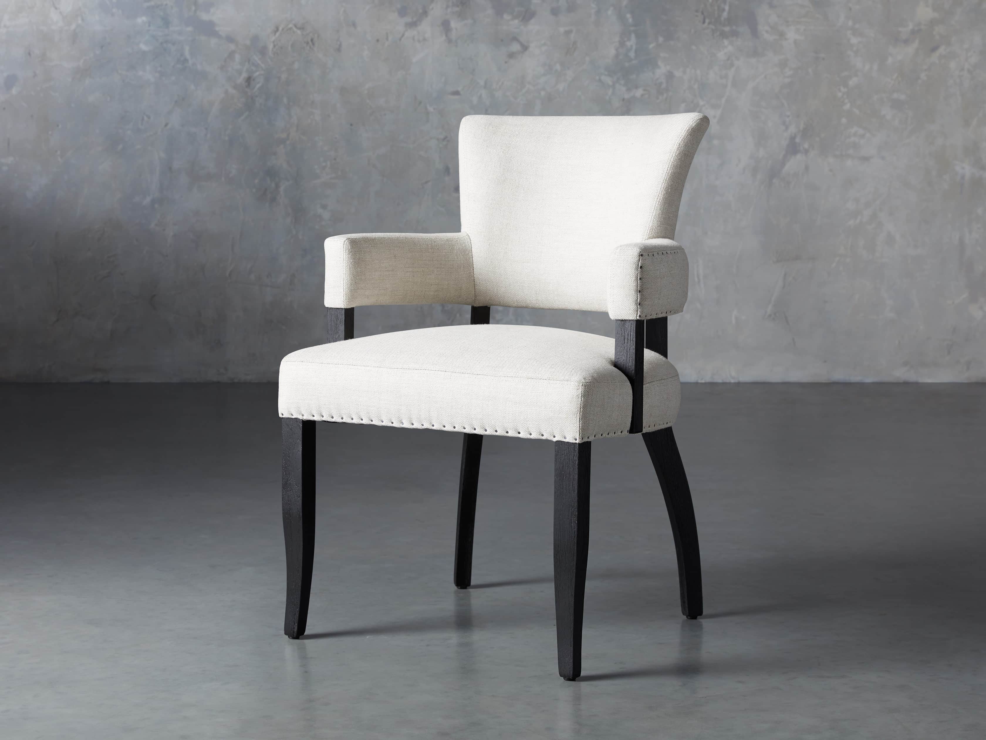 Fallyn 24" Dining Arm Chair in Linen Natural