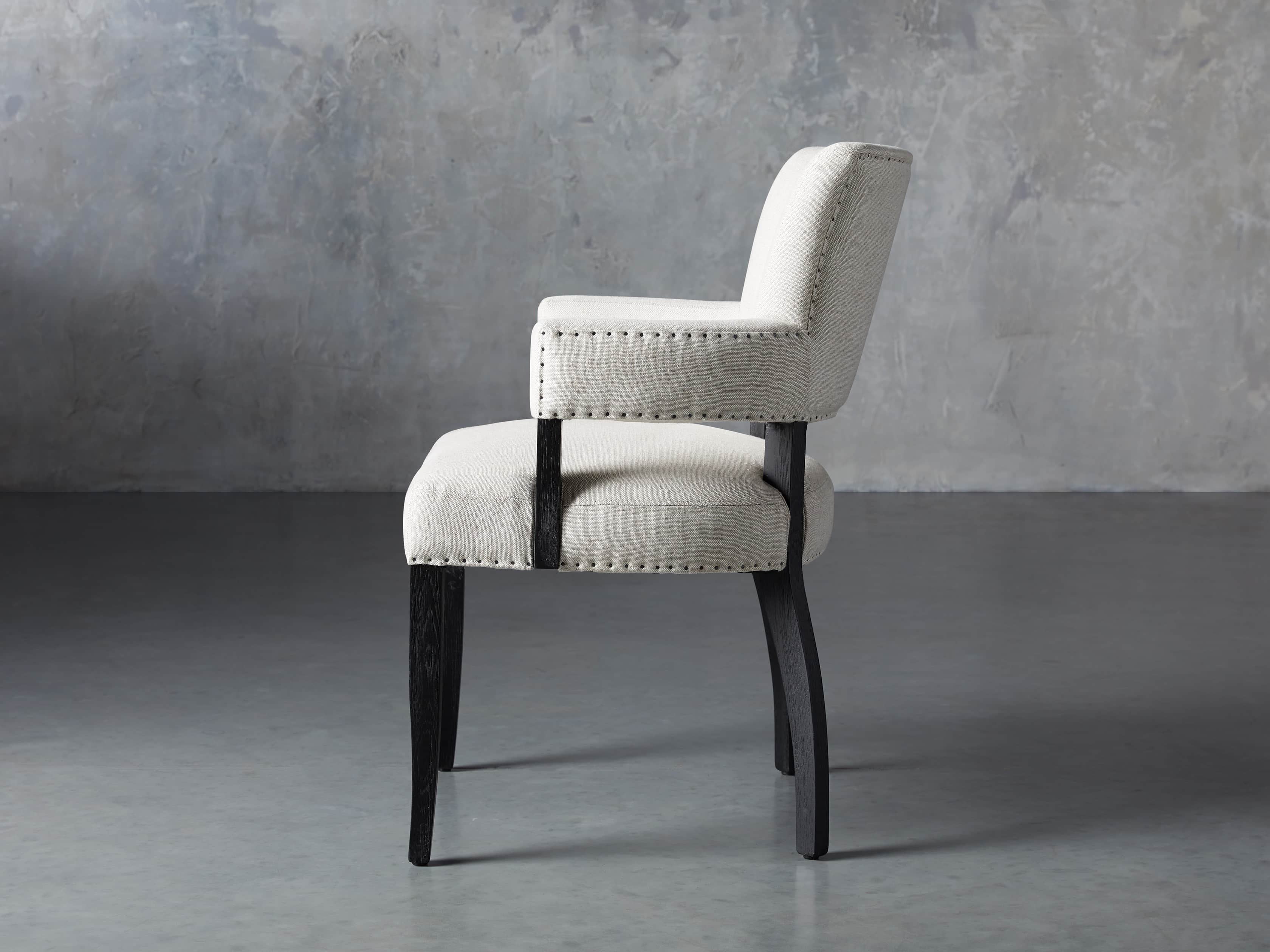 Fallyn Dining Arm Chair in Linen Natural Arhaus