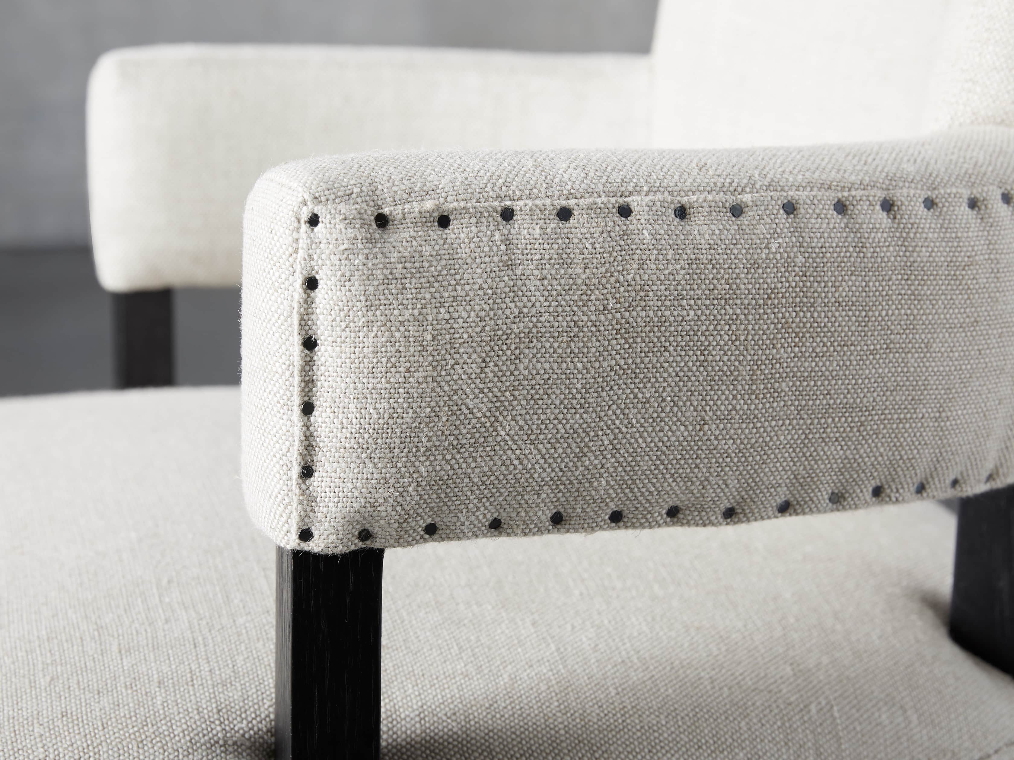Fallyn 24" Dining Arm Chair in Linen Natural