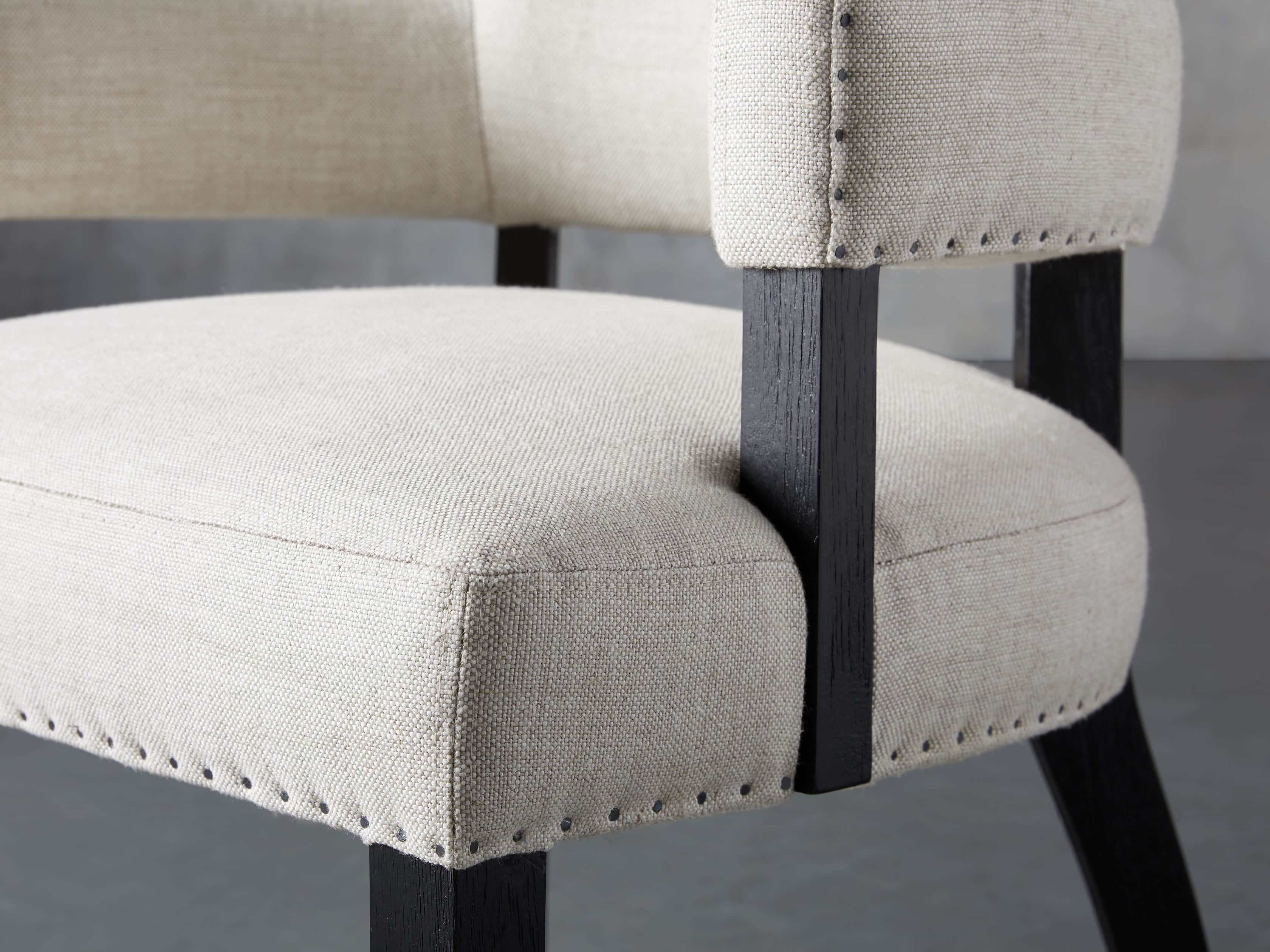 Fallyn Dining Arm Chair in Linen Natural Arhaus