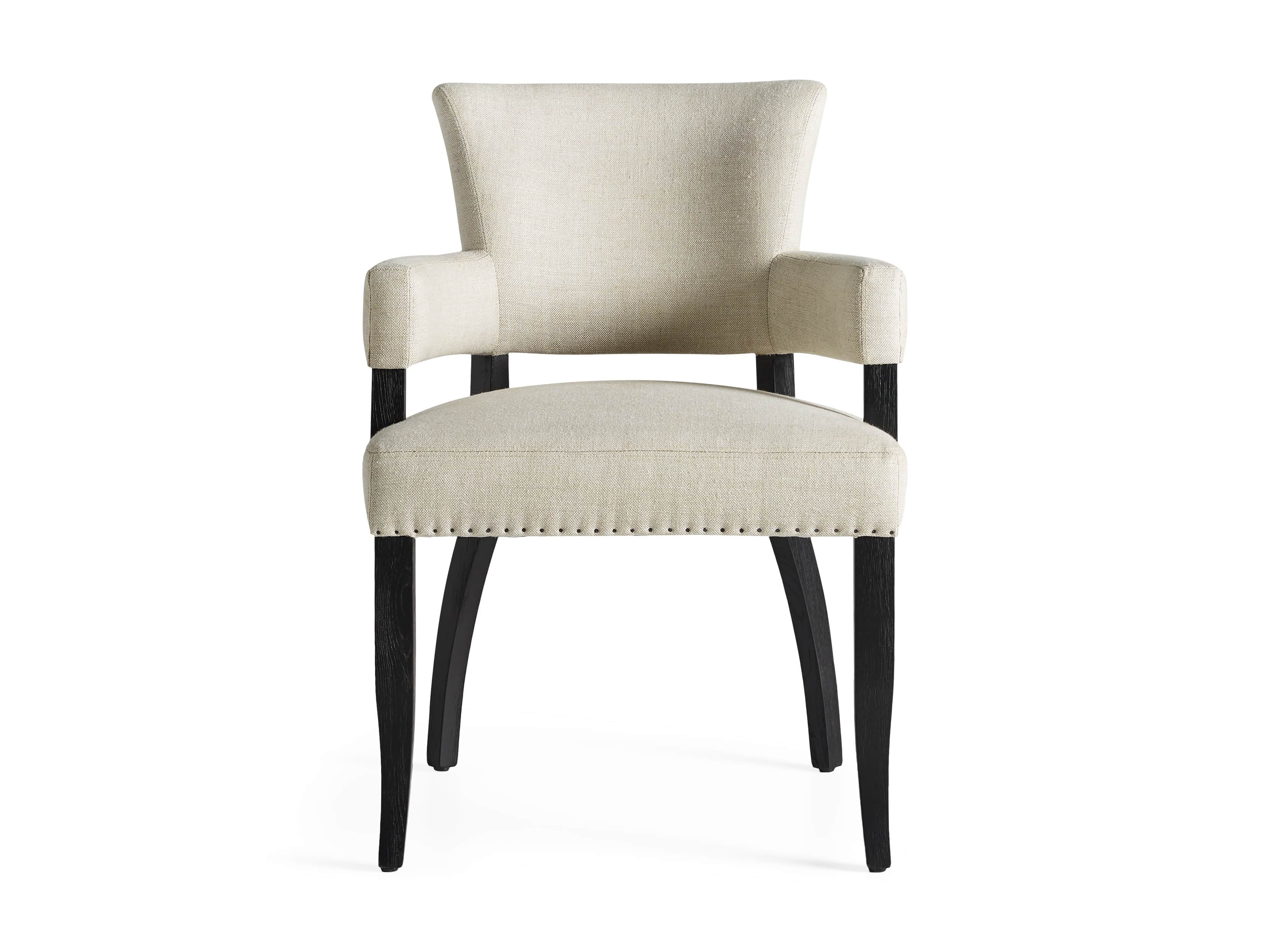 Fallyn Dining Arm Chair in Linen Natural Arhaus