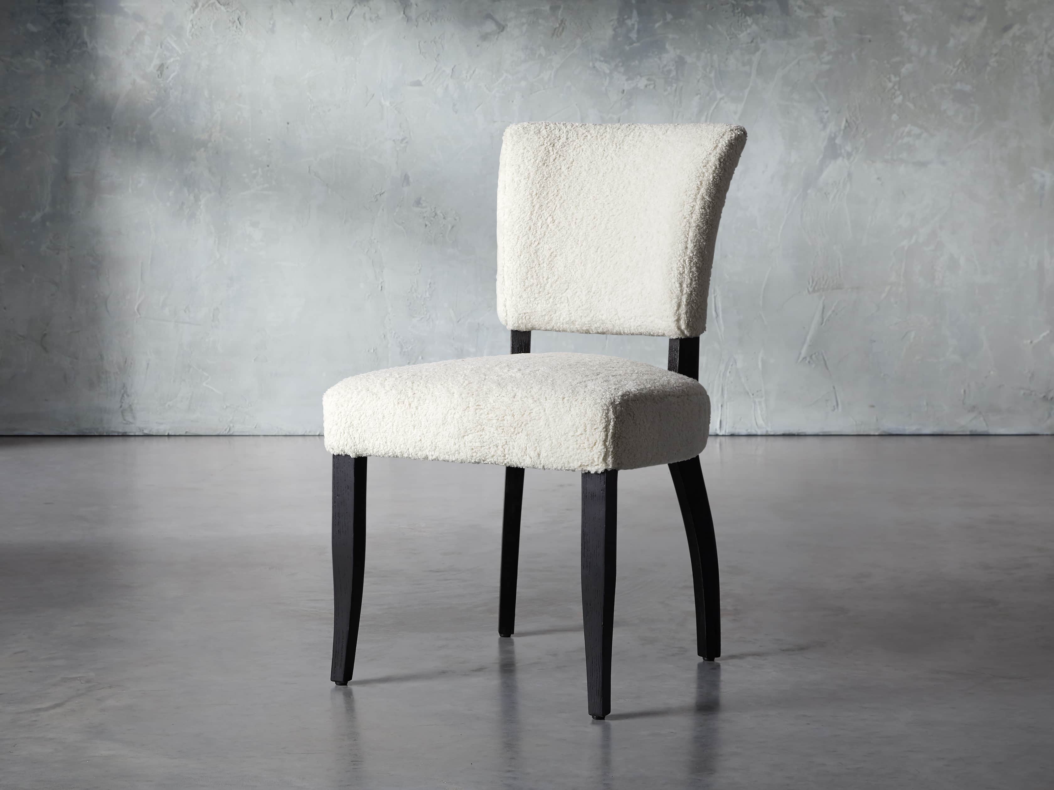 Fallyn 21" Dining Side Chair in Faux Shearling