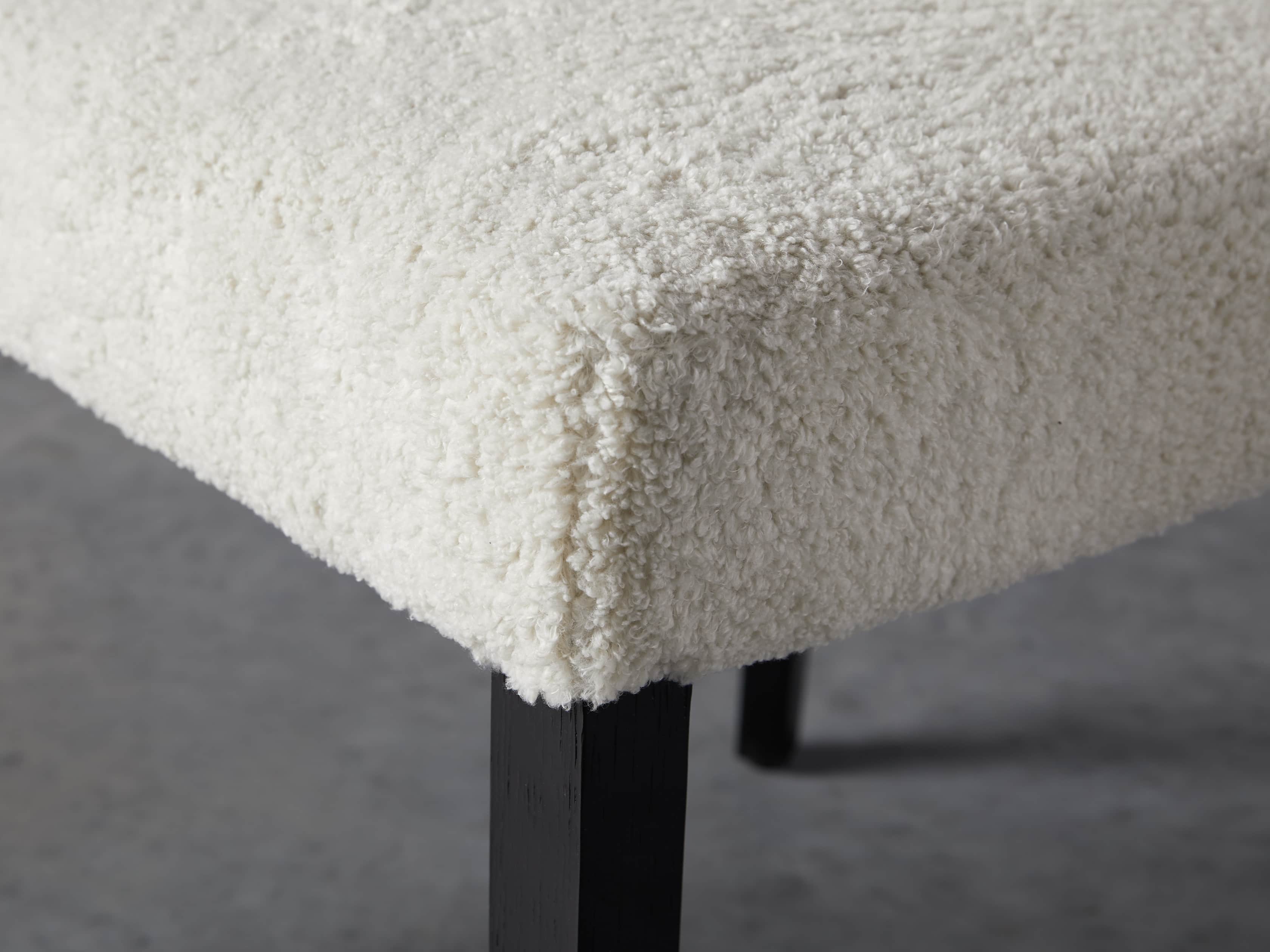 Fallyn 21" Dining Side Chair in Faux Shearling
