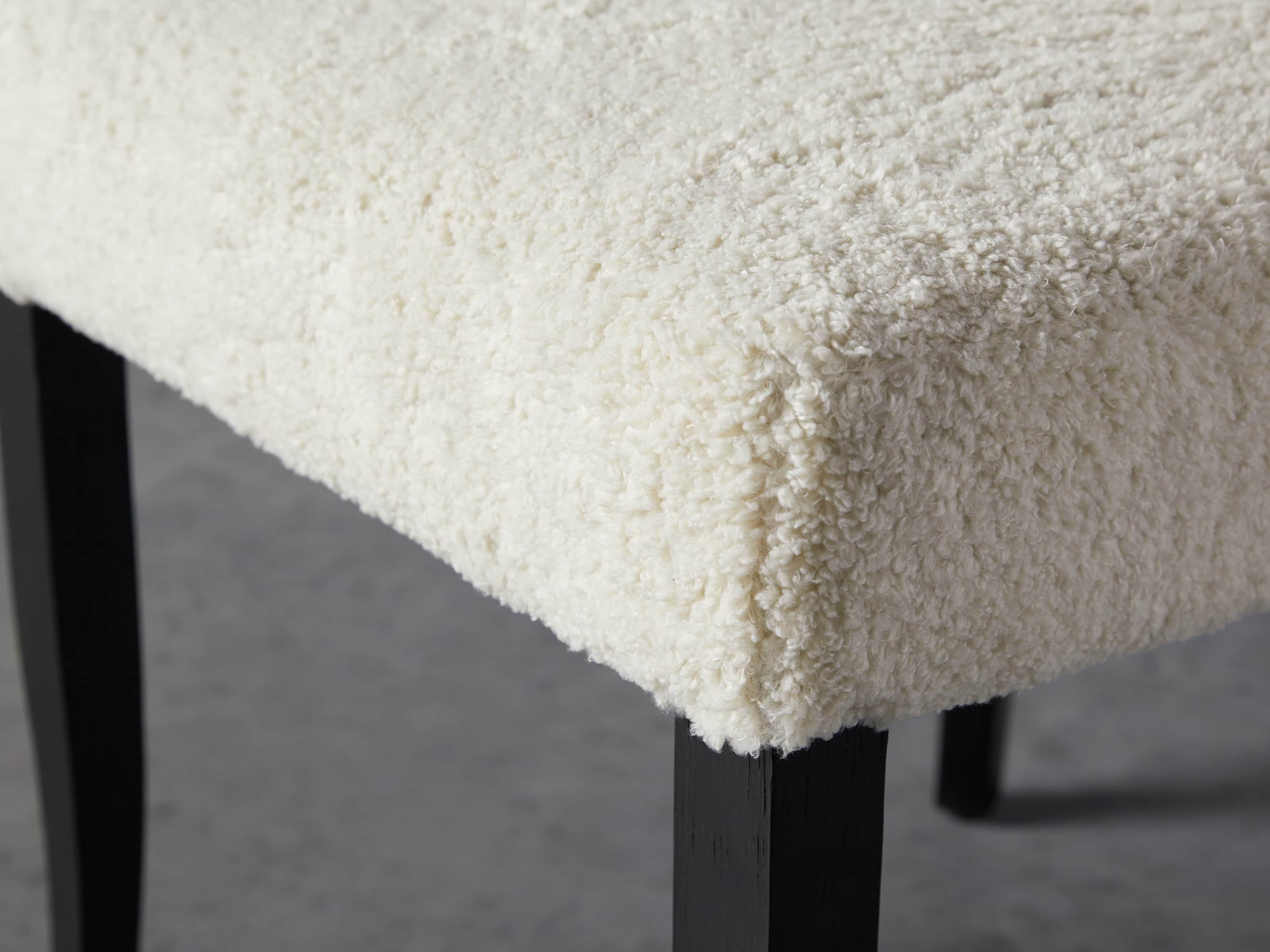 Fallyn 21" Dining Side Chair in Faux Shearling