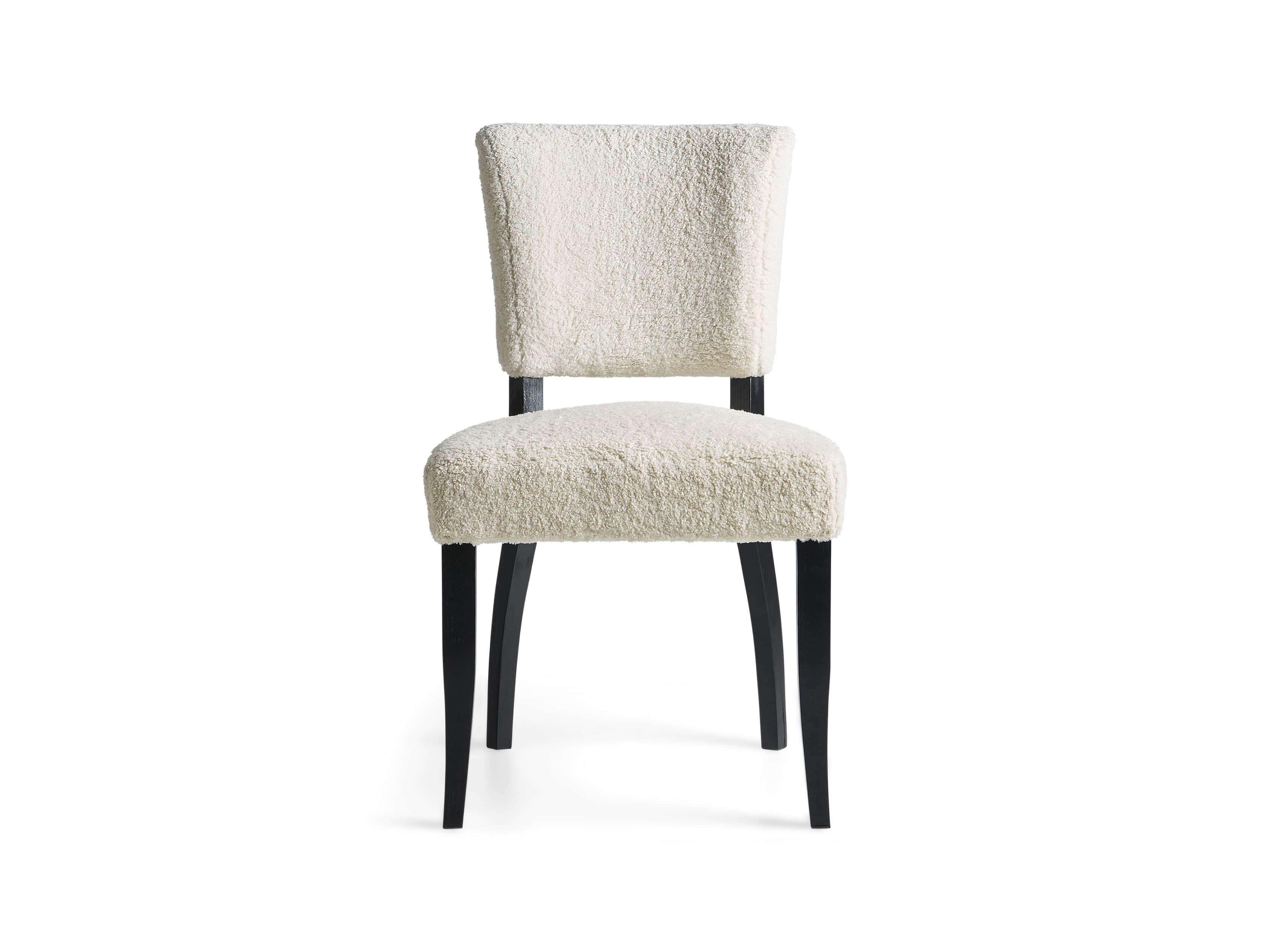 Fallyn 21" Dining Side Chair in Faux Shearling