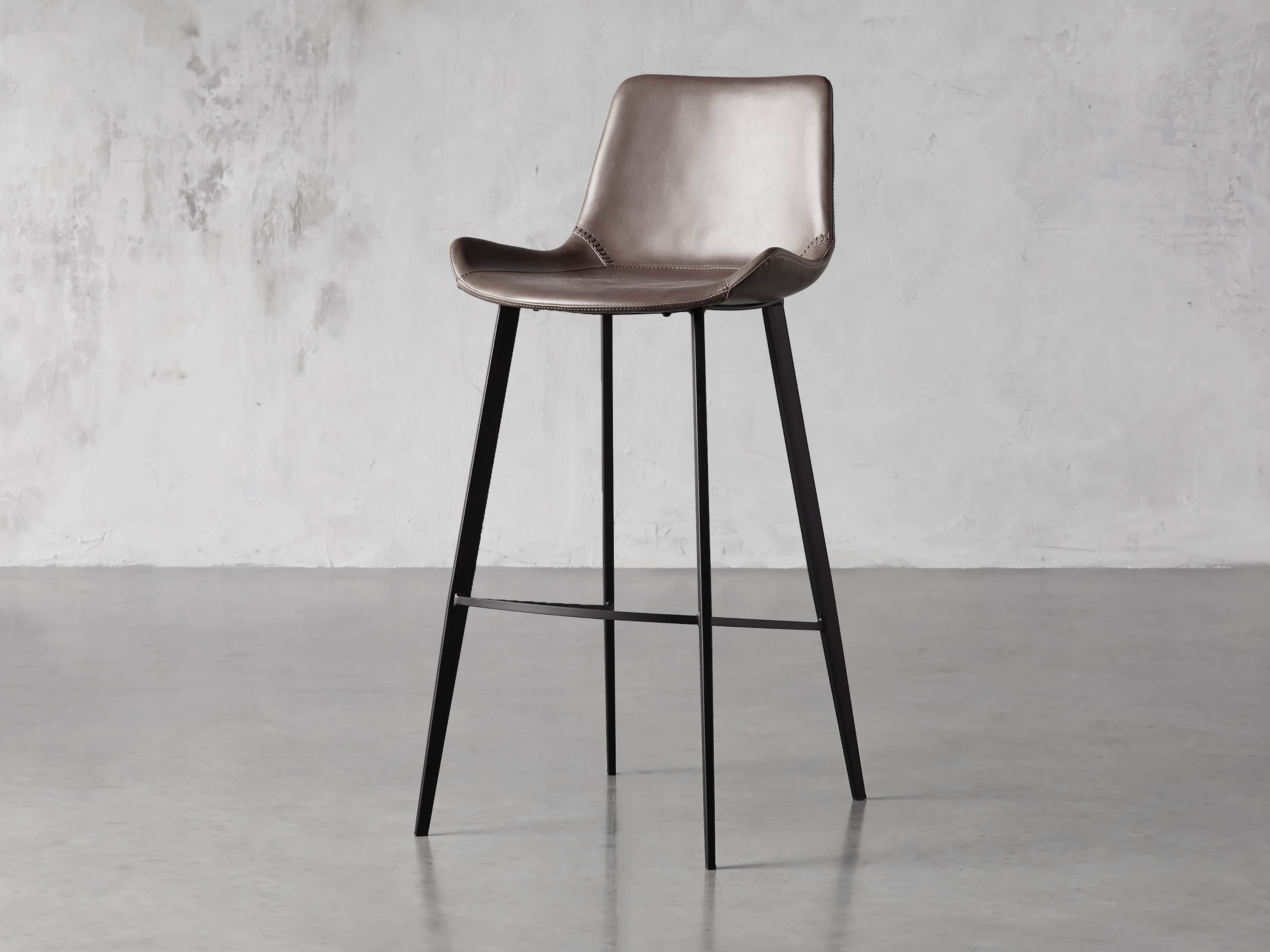 Gage Faux Leather Stool