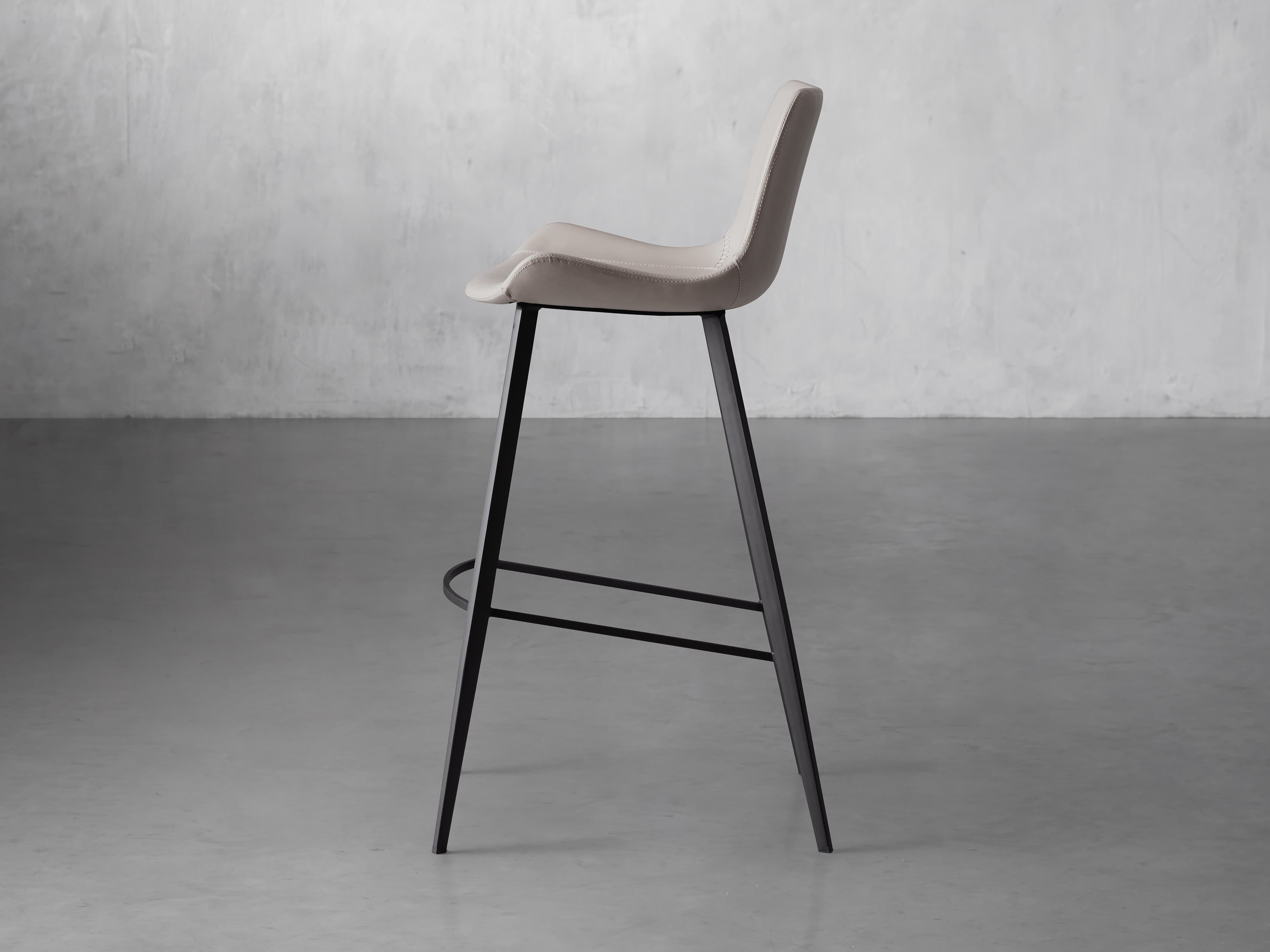 Gage Faux Leather Stool