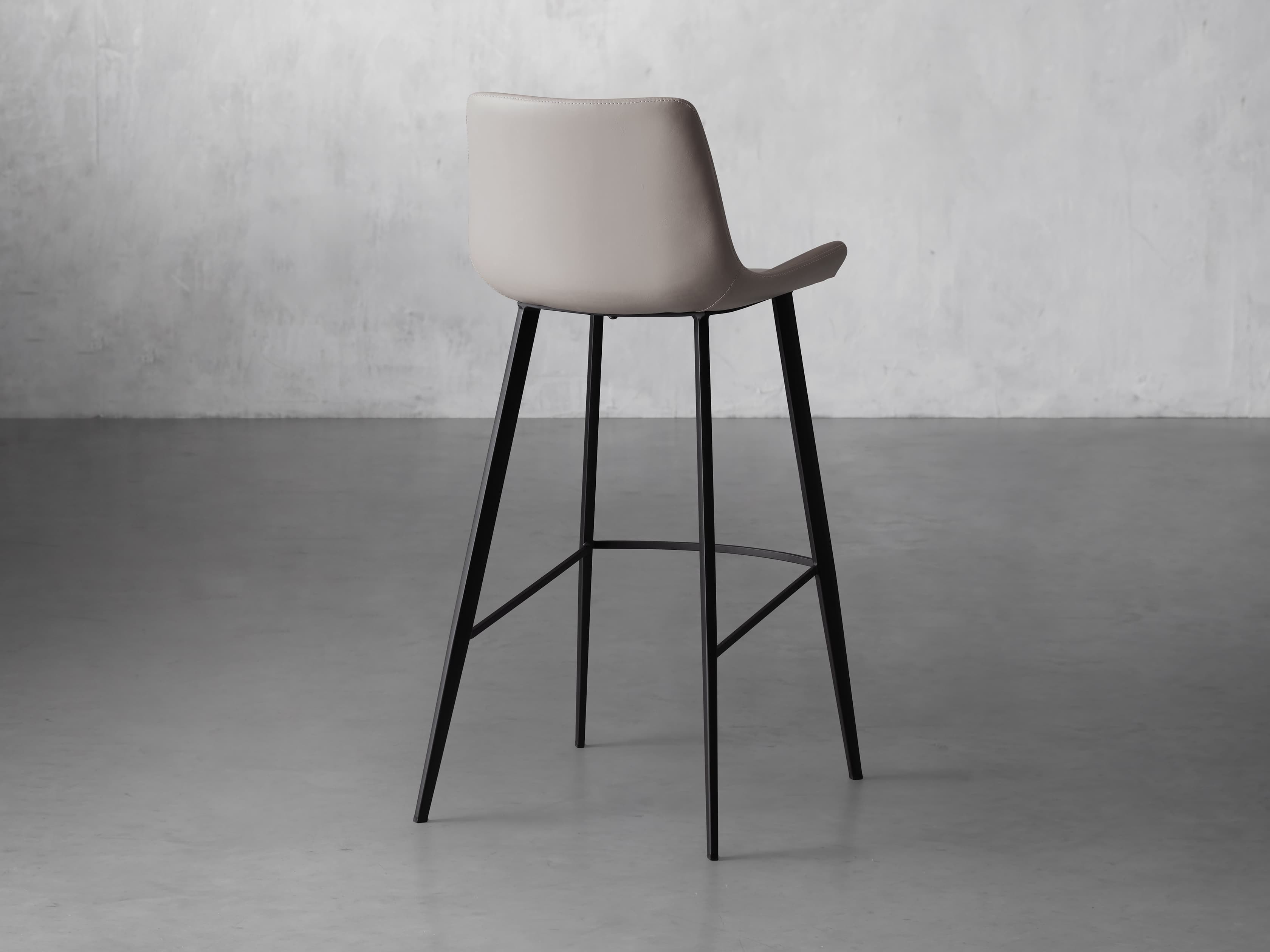Gage Faux Leather Stool