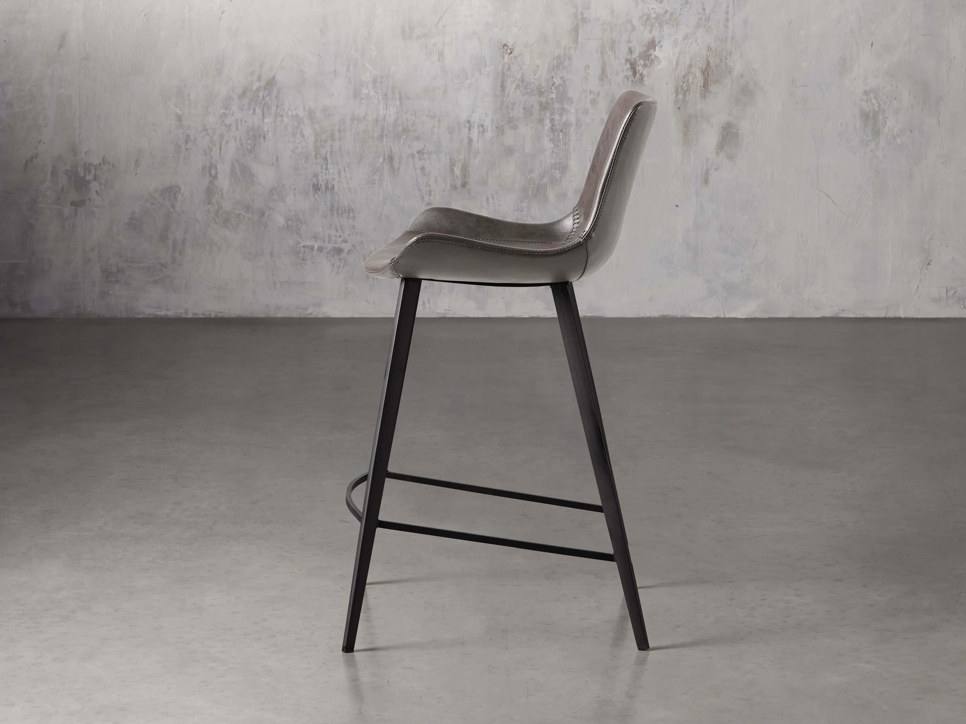 Gage Faux Leather Counter Stool Arhaus