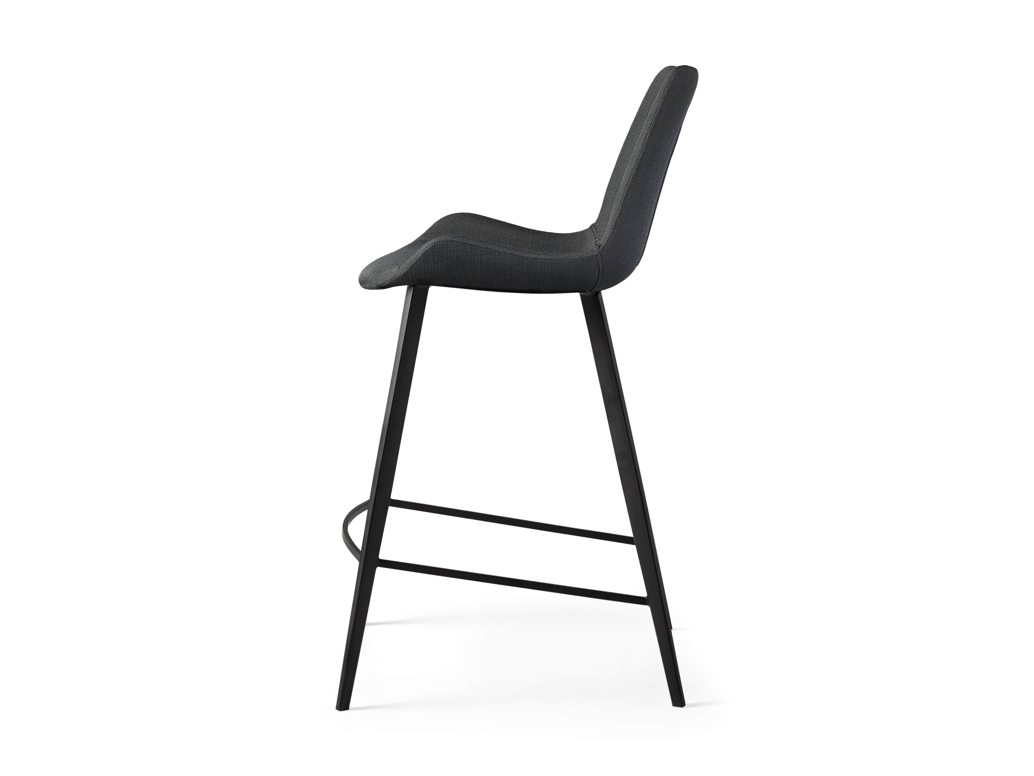 Gage Upholstered 20" Counter Stool in Coal, slide 6 of 6