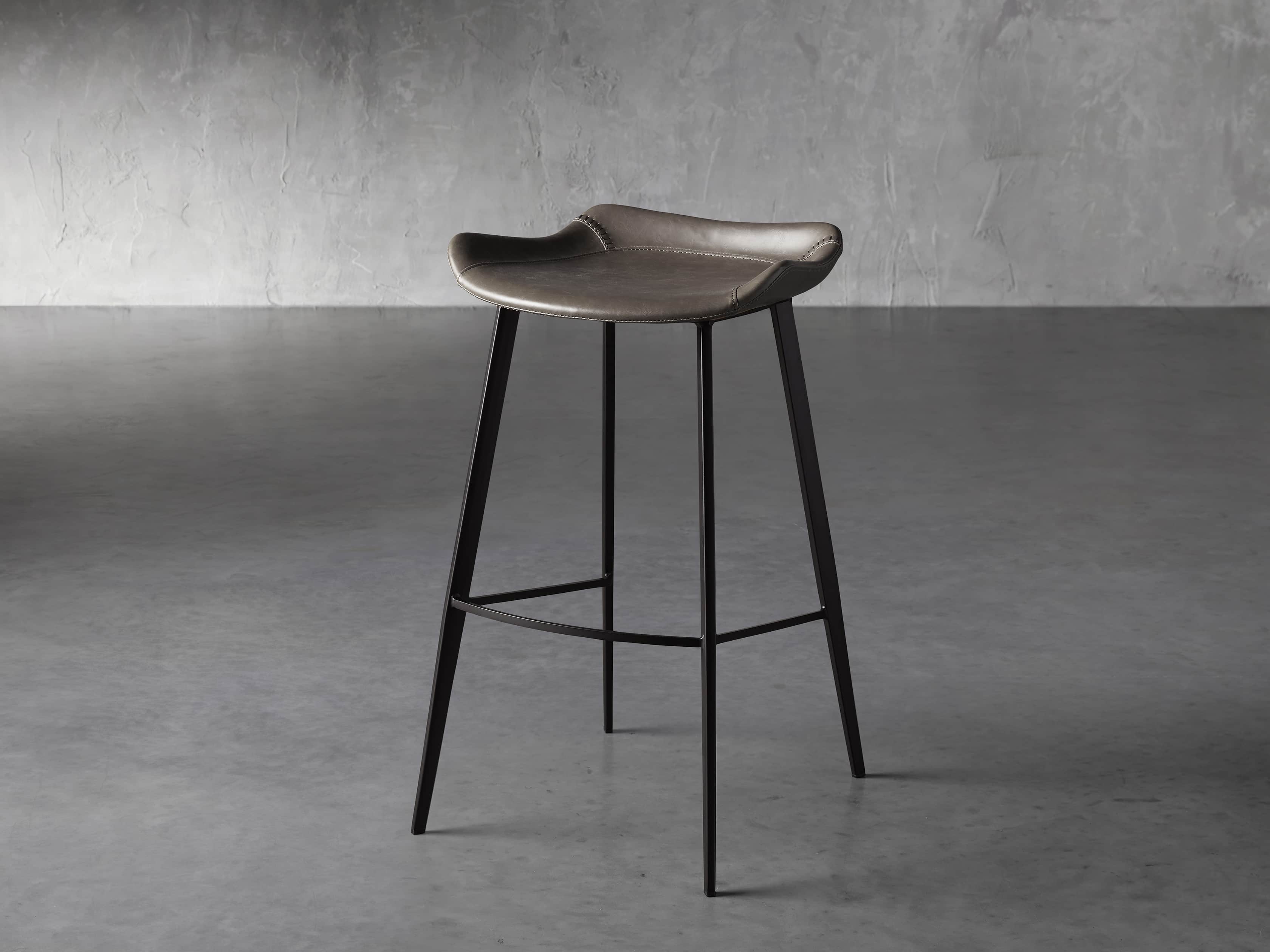 Gage Backless Bar Stool in Carbon, slide 2 of 7