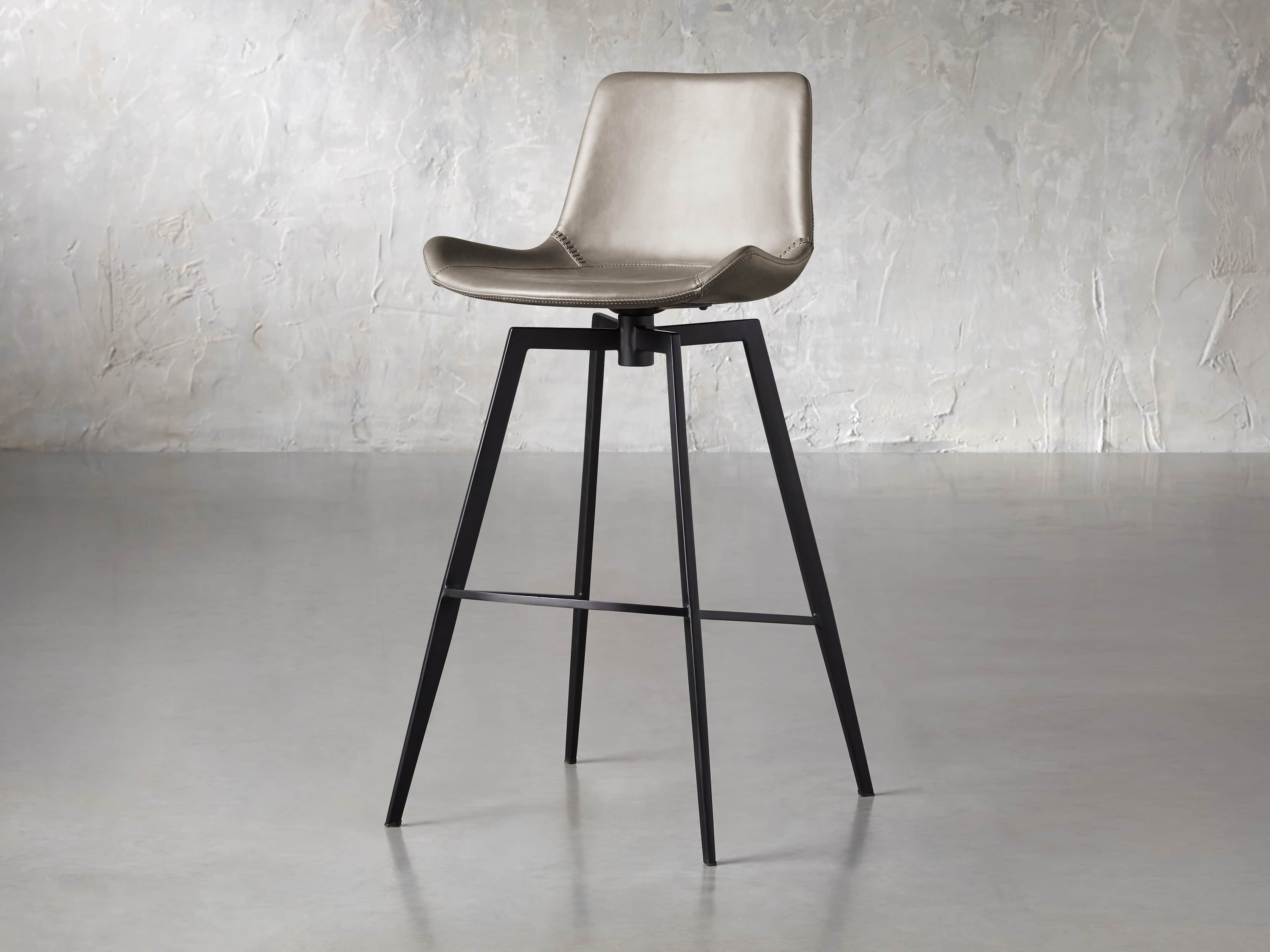 Gage 20" Swivel Bar Stool in Flint, slide 2 of 7