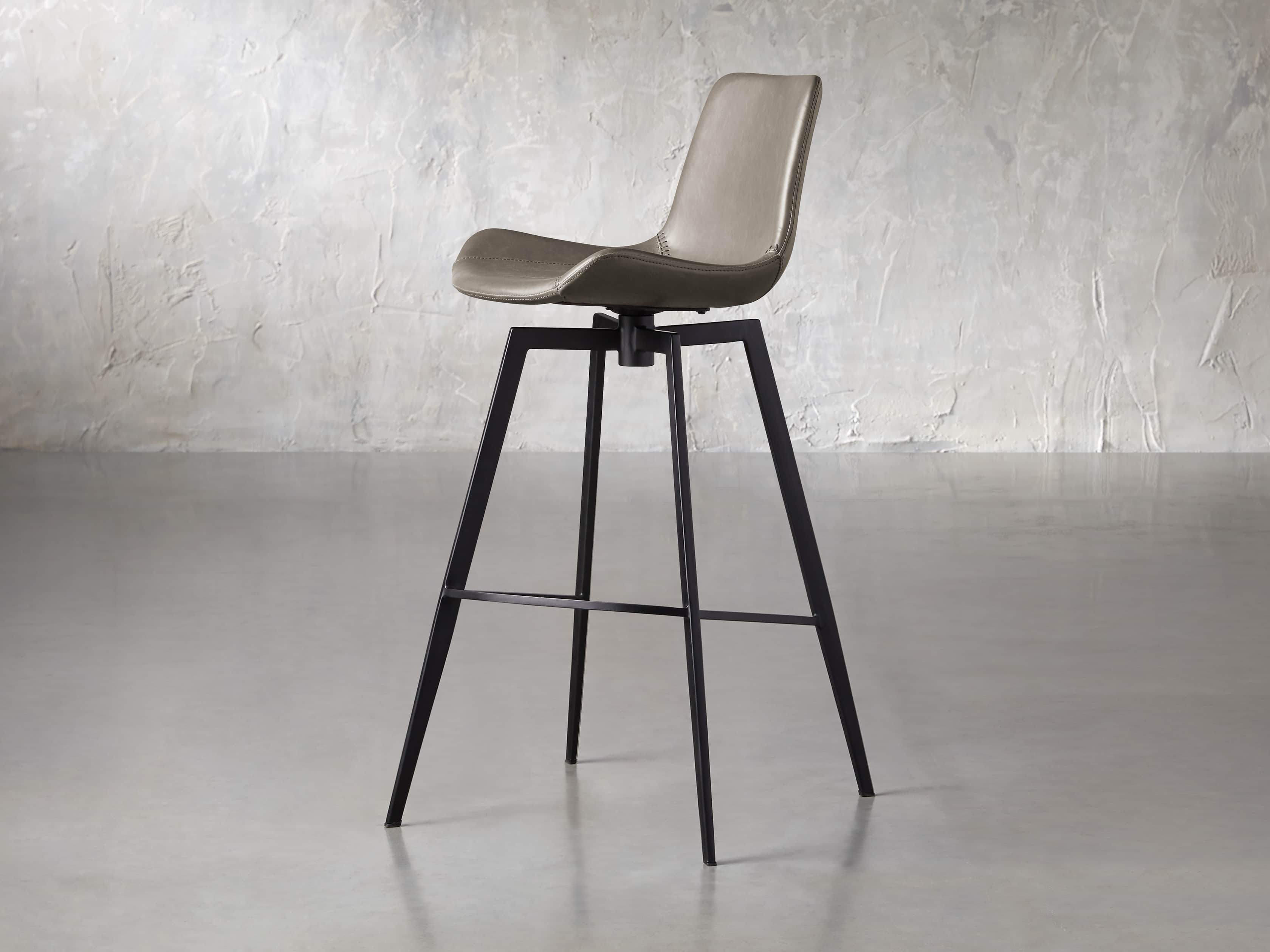 Gage 20" Swivel Bar Stool in Flint, slide 3 of 7