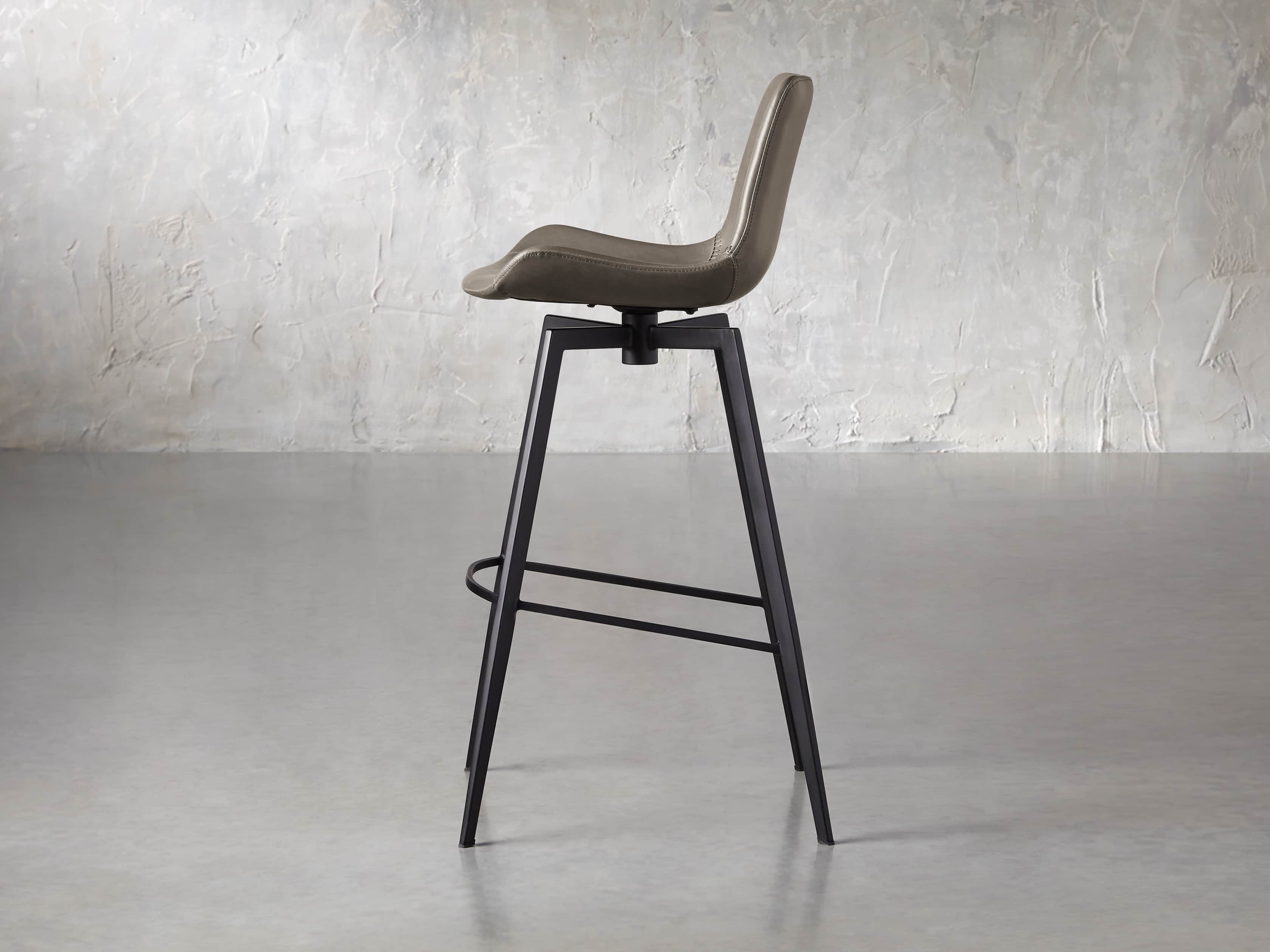 Gage 20" Swivel Bar Stool in Flint, slide 4 of 7