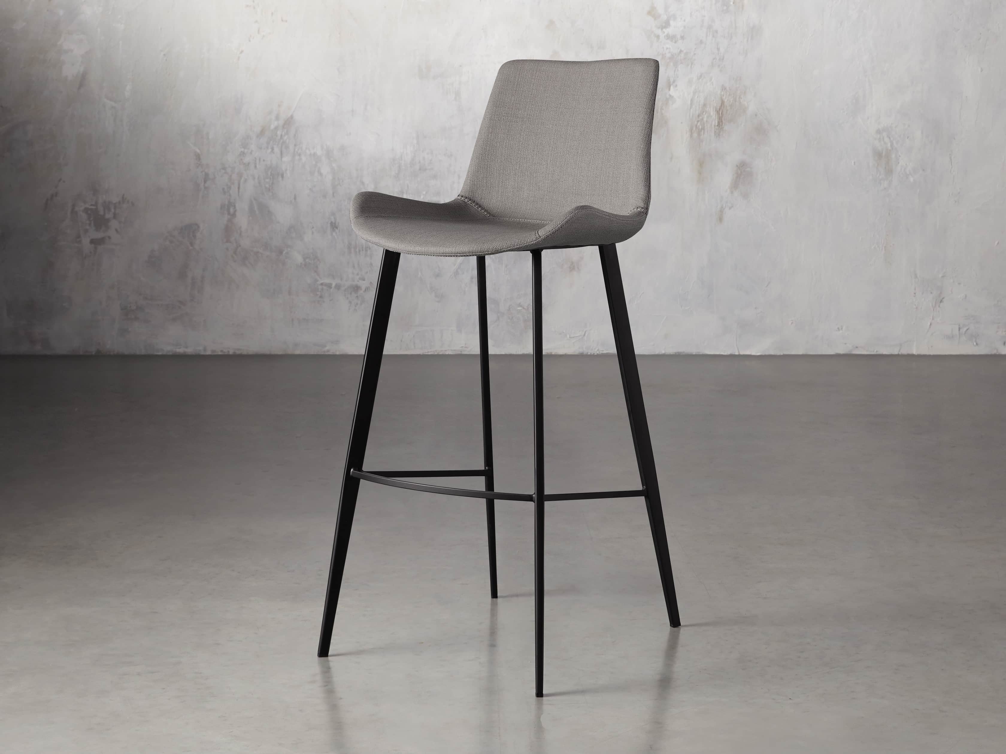 Gage Upholstered Barstool in Khaki, slide 2 of 6