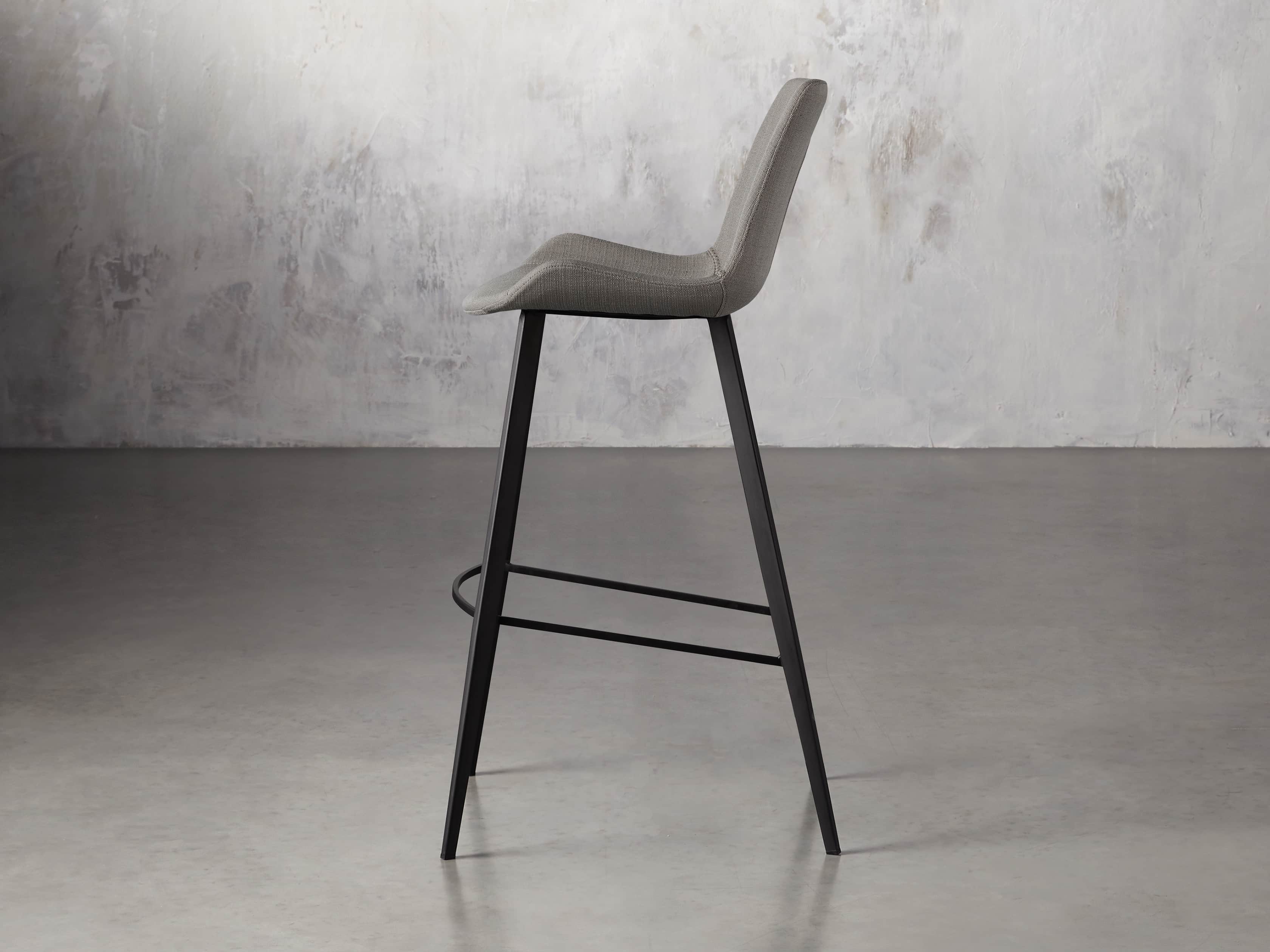 Gage Upholstered Barstool in Khaki, slide 3 of 6
