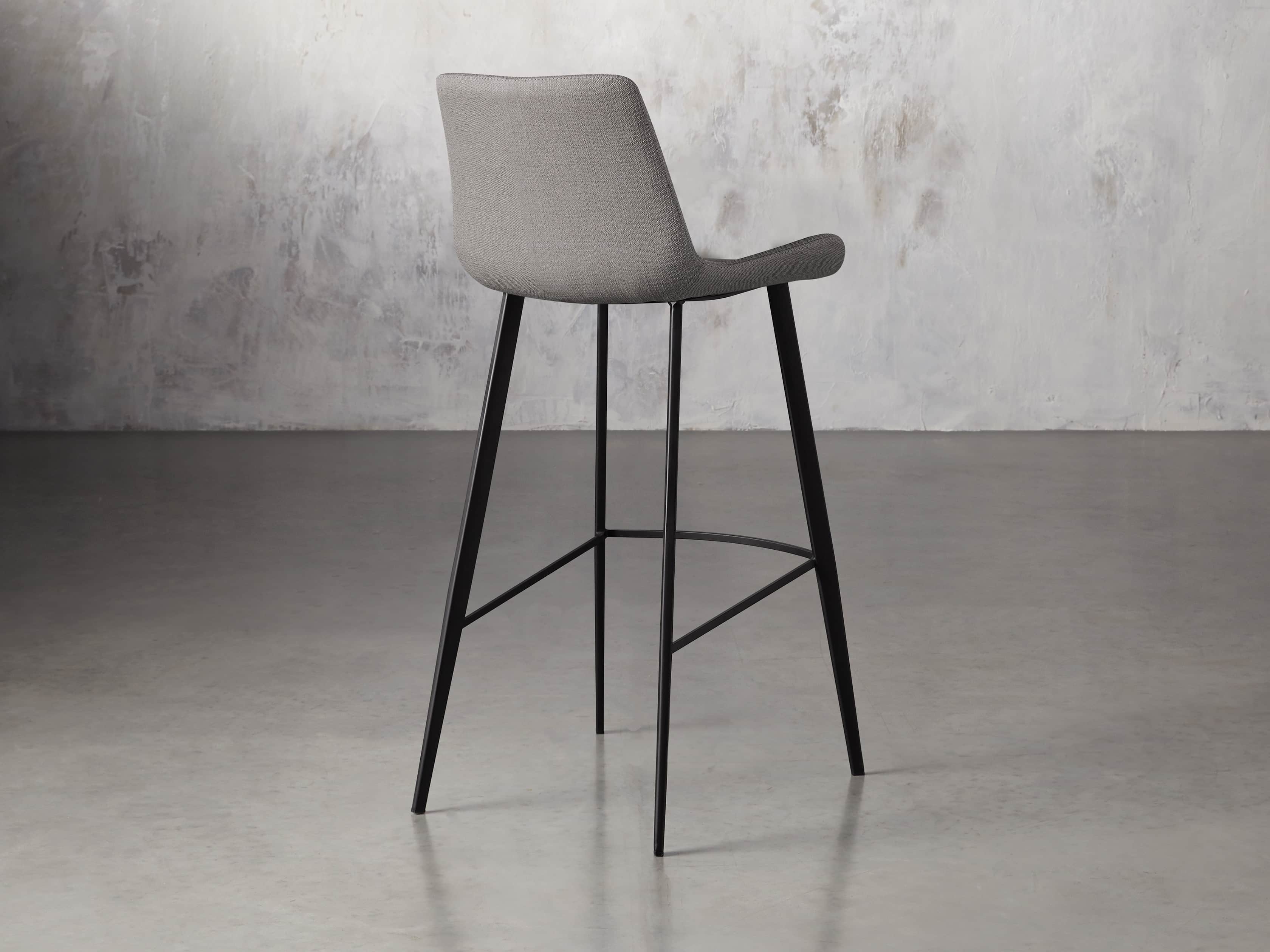 Gage Upholstered Barstool in Khaki, slide 4 of 6