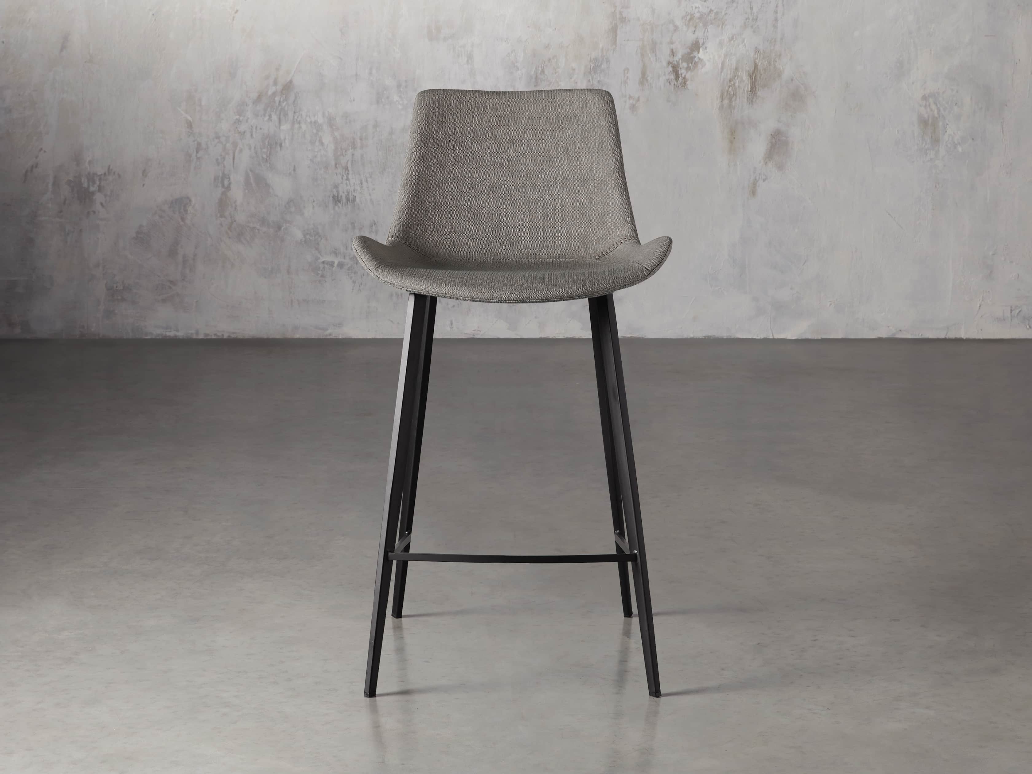 Gage Upholstered Counter Stool in Khaki, slide 1 of 5