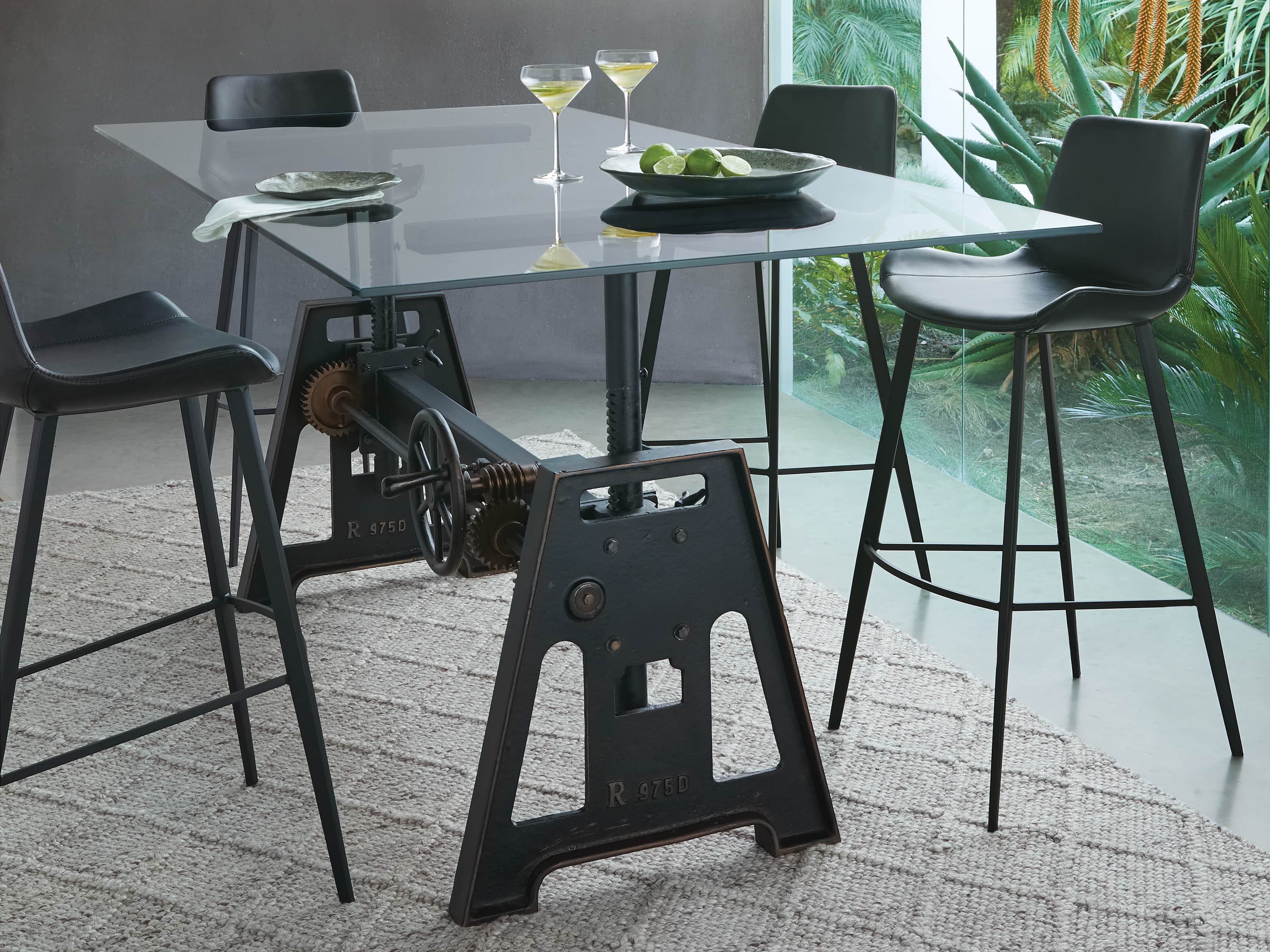 Gage 20" Bar Stool in Raven, slide 1 of 7