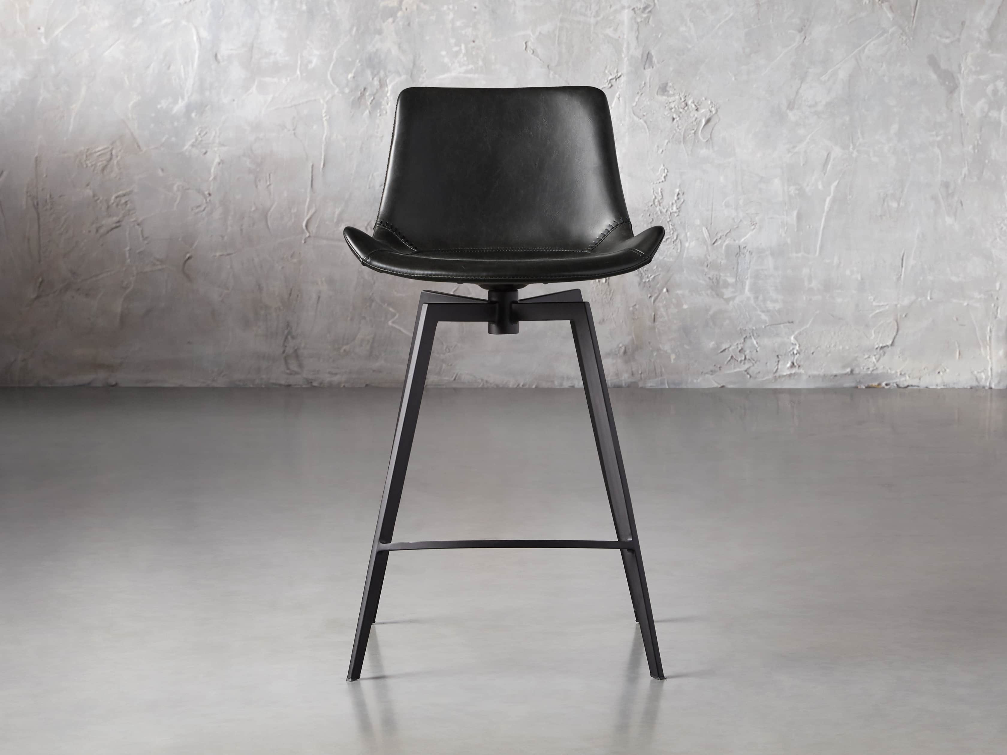 Gage 20" Swivel Counter Stool in Raven, slide 2 of 8