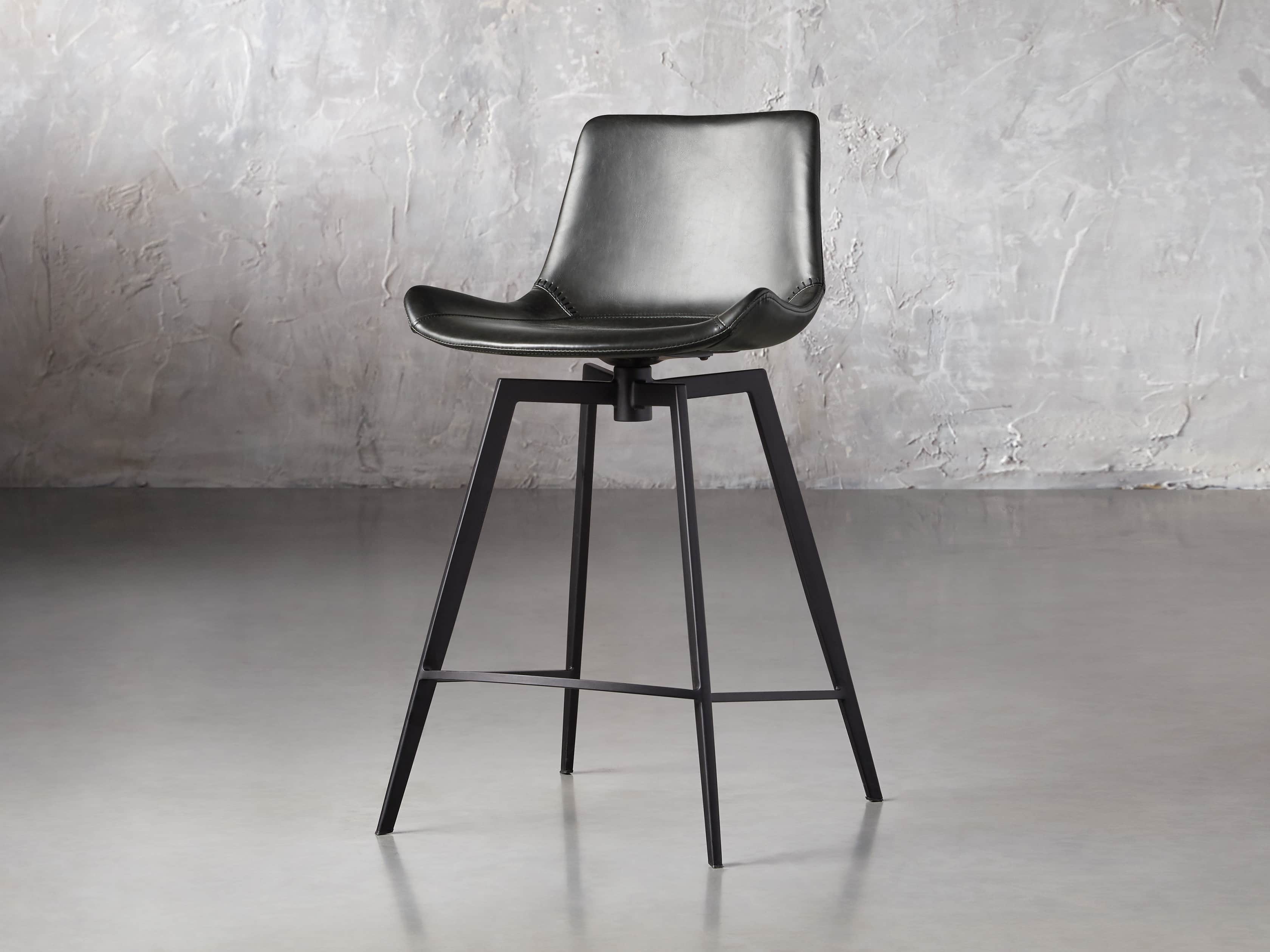 Gage 20" Swivel Counter Stool in Raven, slide 3 of 8