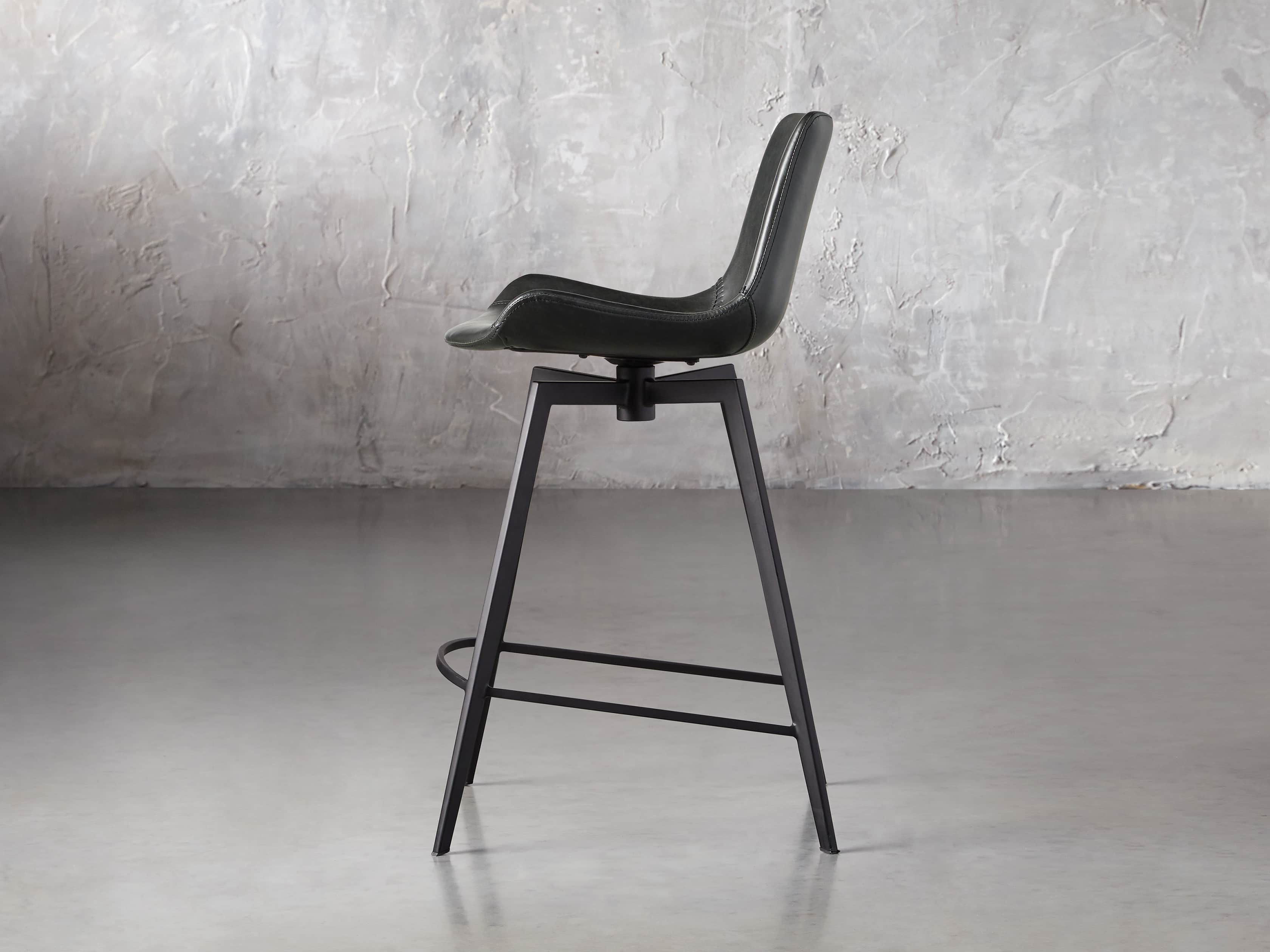 Gage 20" Swivel Counter Stool in Raven, slide 5 of 8