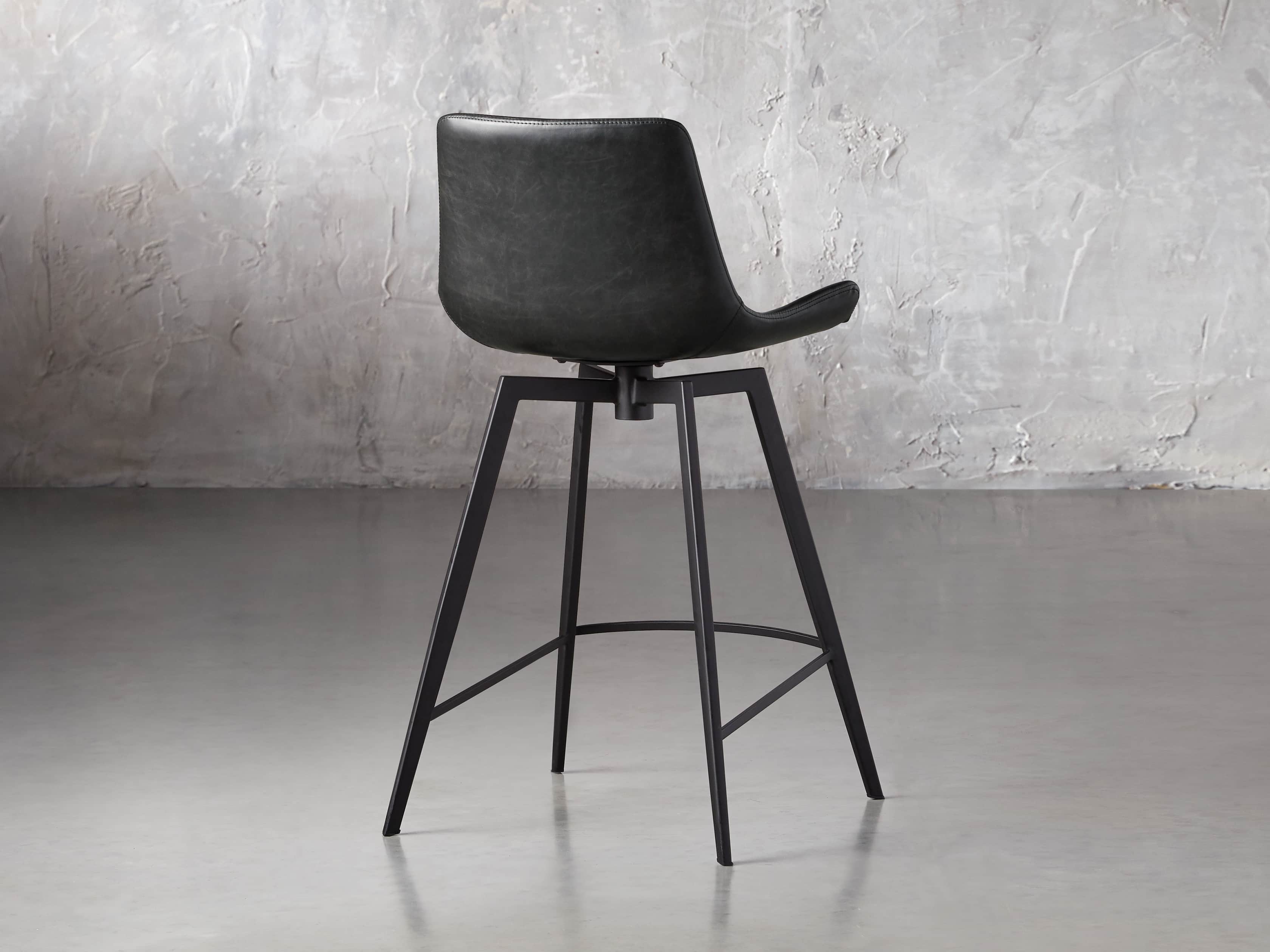 Gage 20" Swivel Counter Stool in Raven, slide 6 of 8