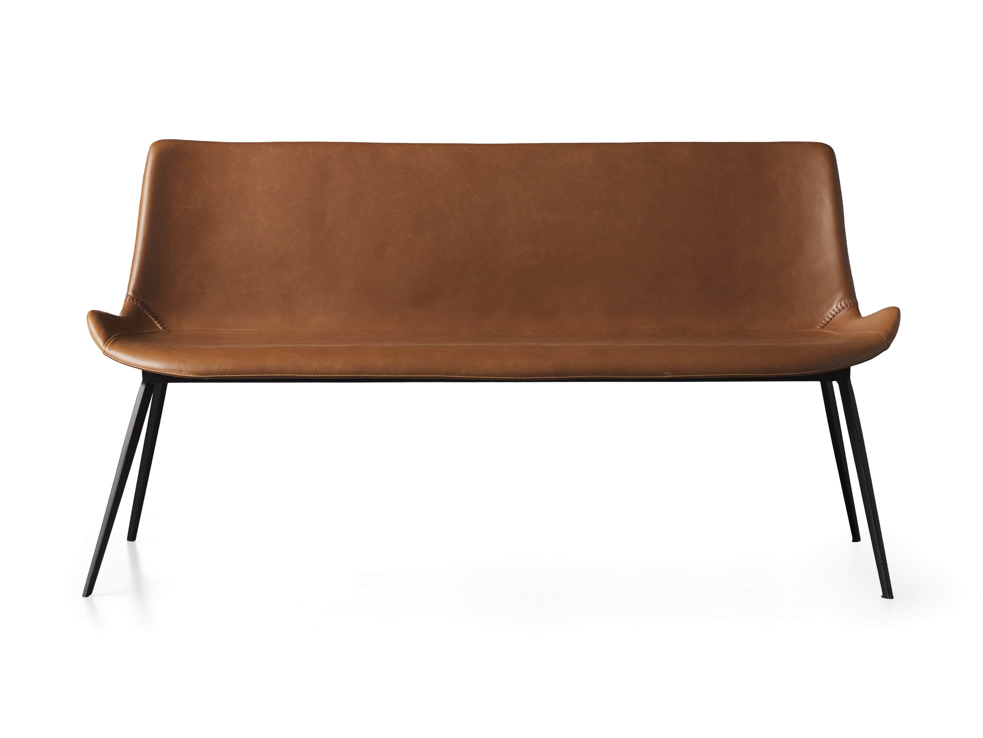 Gage Faux Leather Dining Bench Arhaus