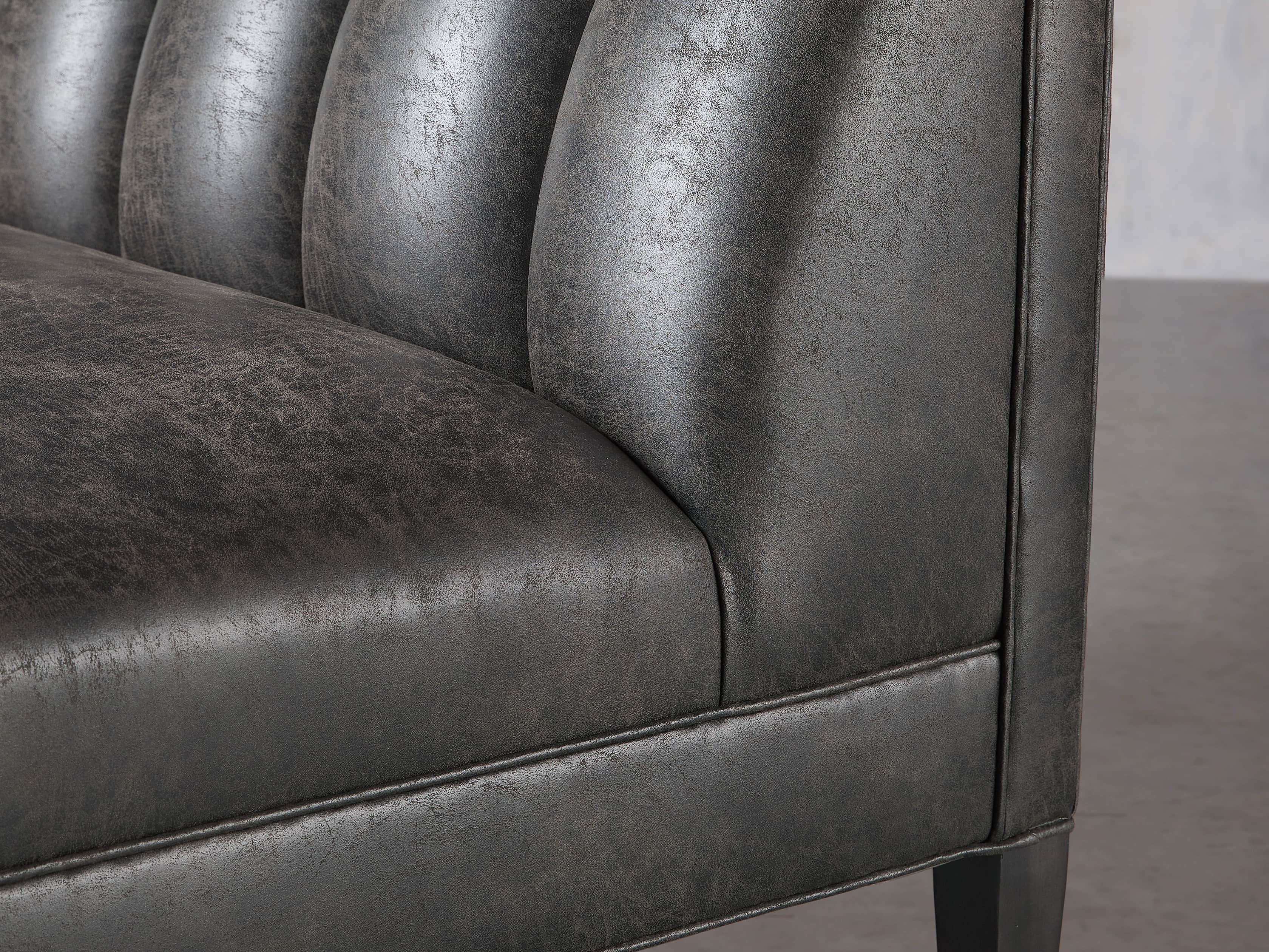 Gates Upholstered 42" Bench in Norre Steel, slide 5 of 7