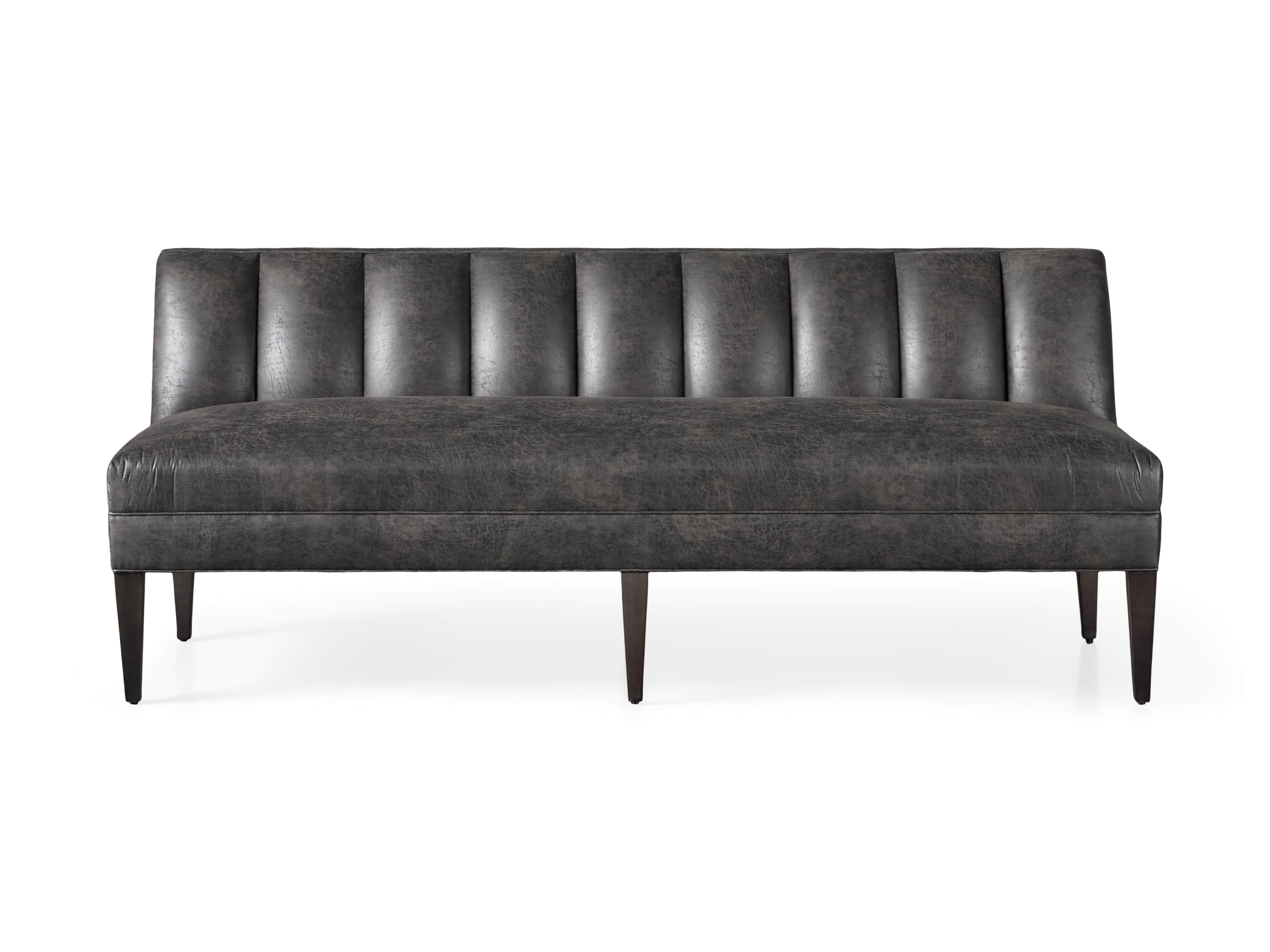 Gates Upholstered 80" Settee in Norre Steel, slide 6 of 7