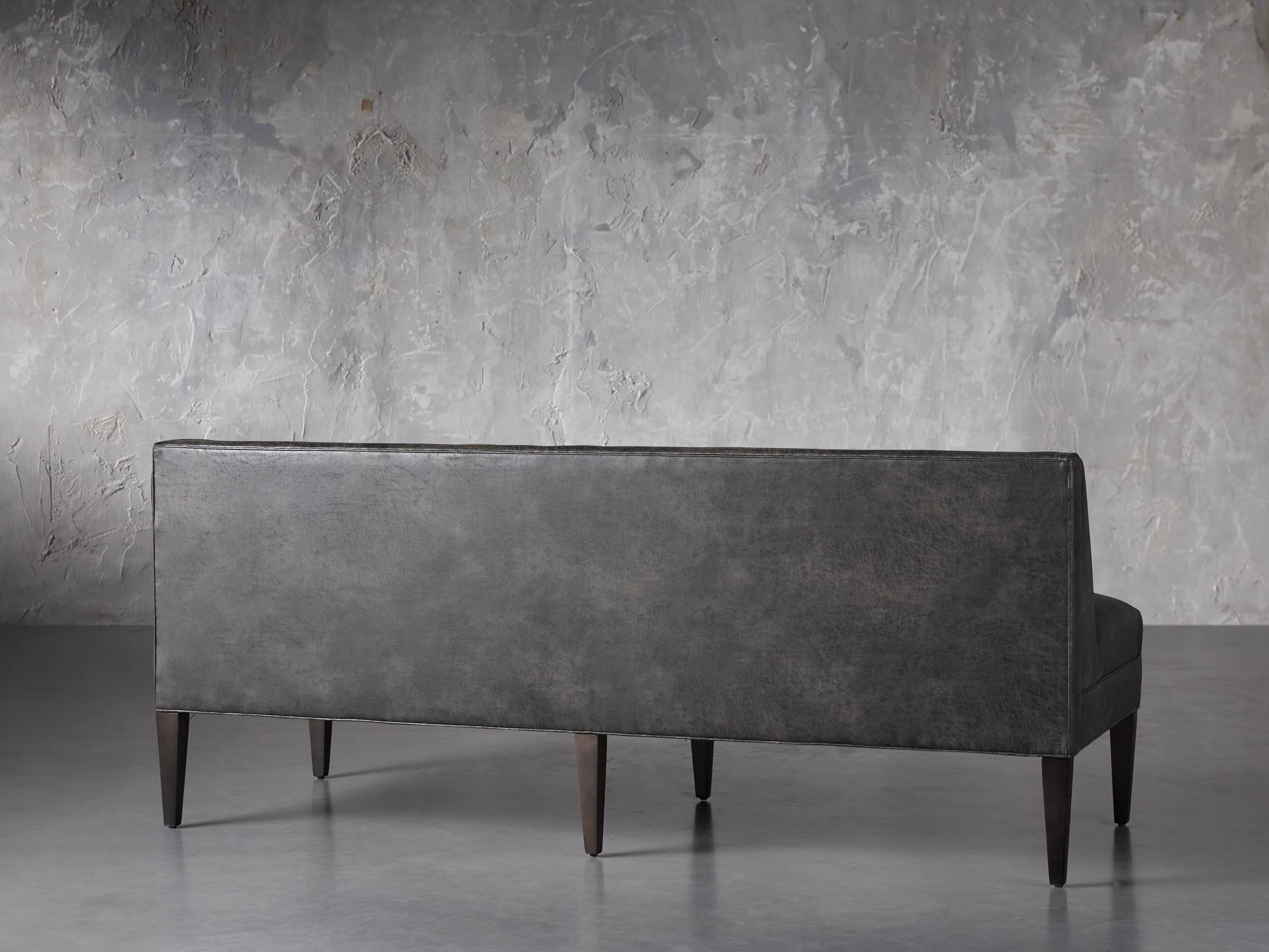 Gates Upholstered 80" Settee in Norre Steel, slide 4 of 7