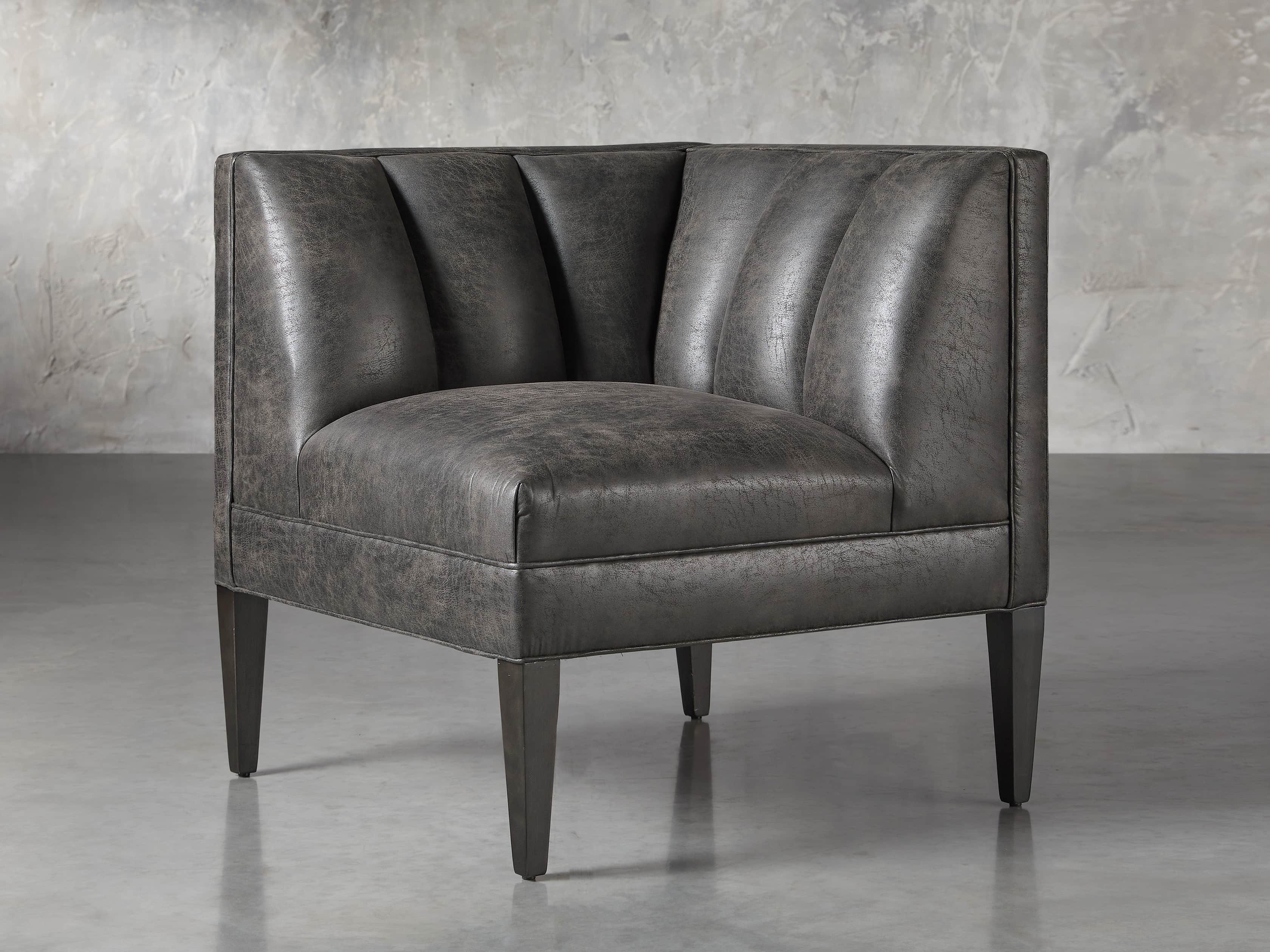 Gates Upholstered 32" Corner in Norre Steel, slide 1 of 5