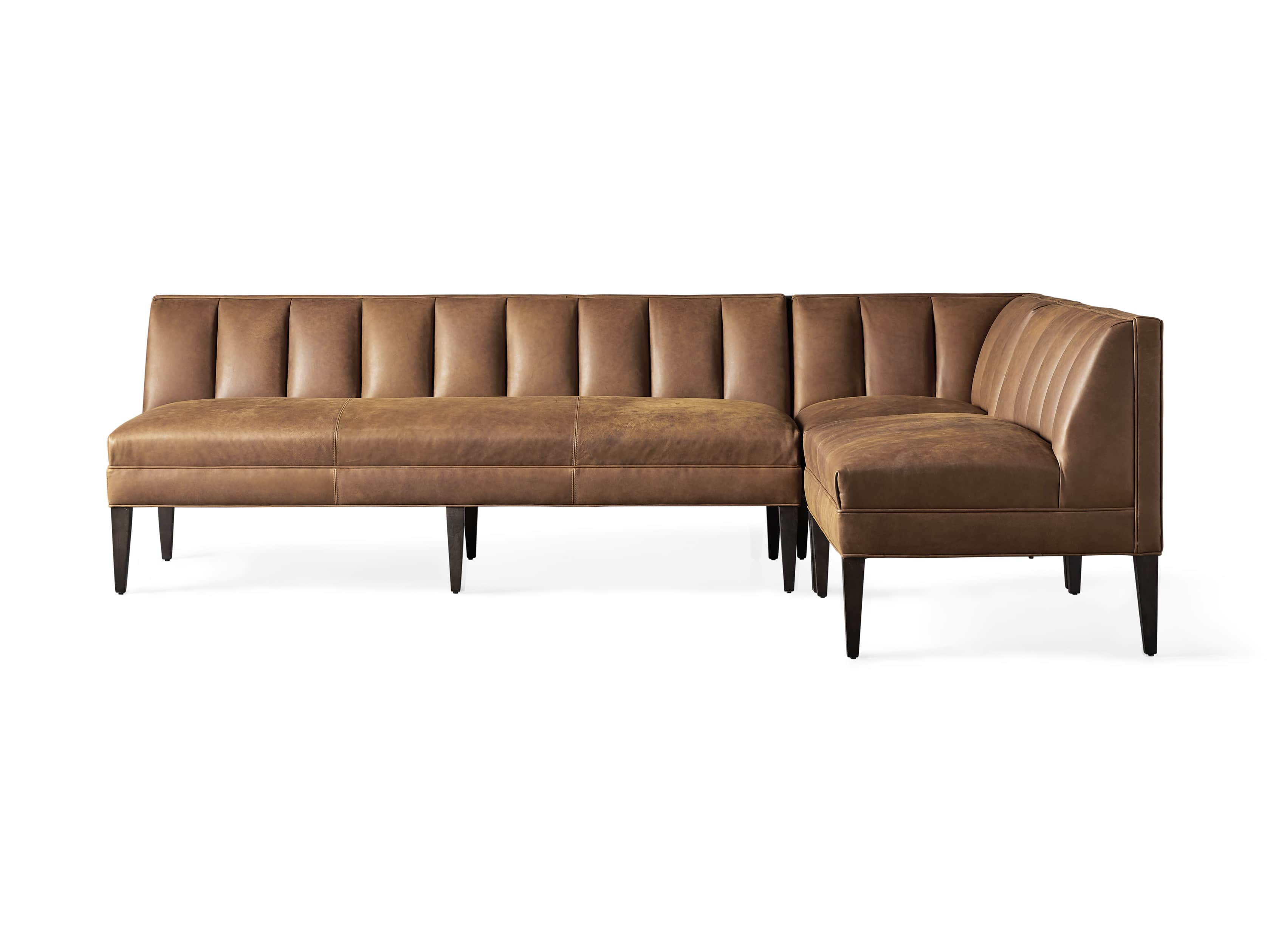 Leather 2025 corner banquette