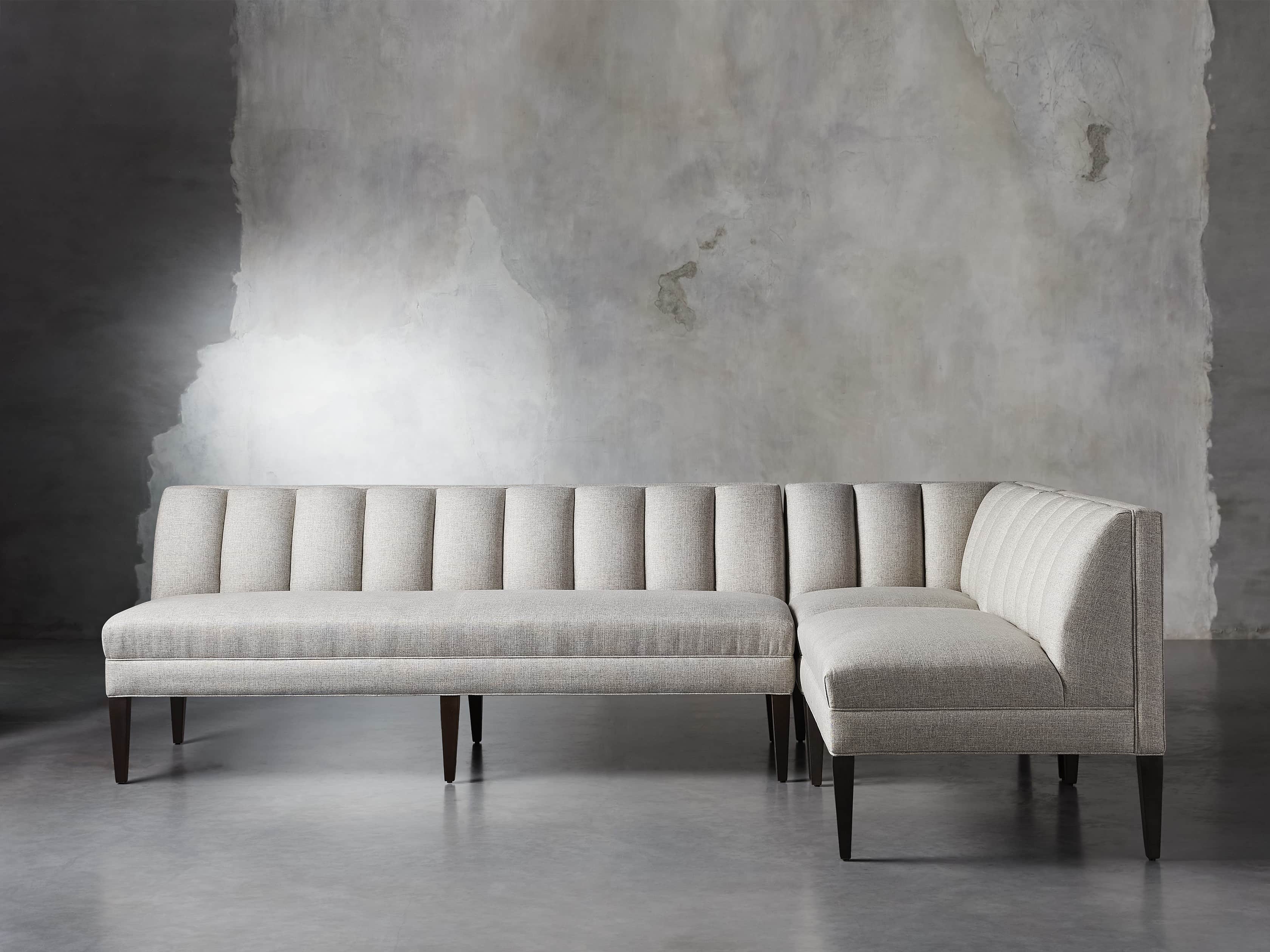 Gates 112" Banquette in Turbo Ash, slide 2 of 11