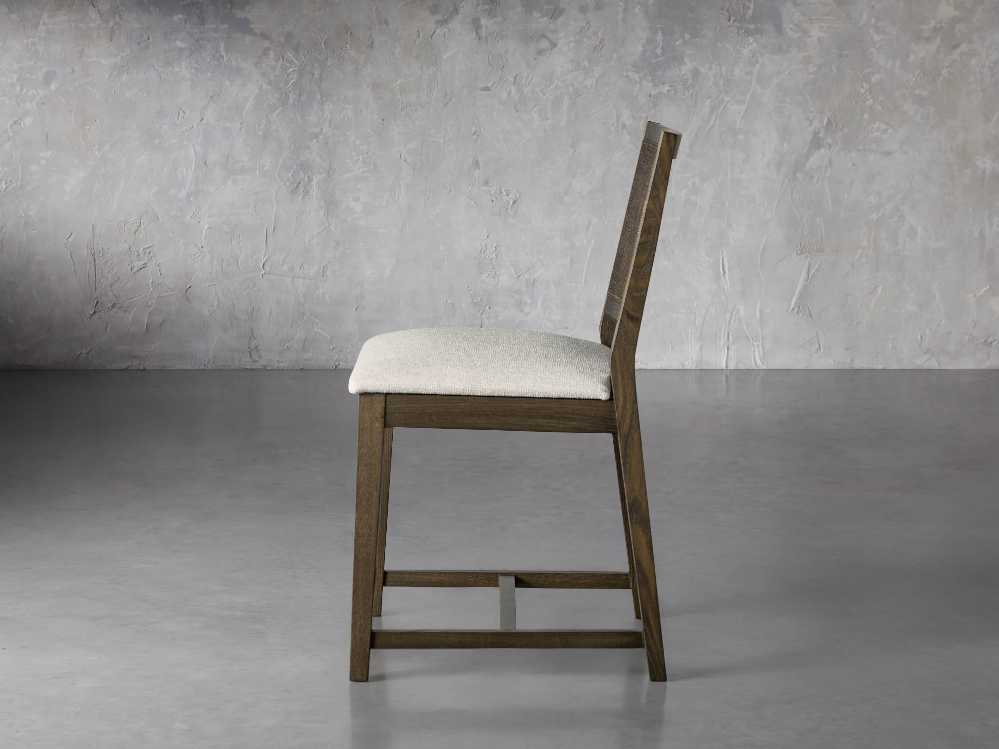 Grace Cane 19" Dining Side Chair In Cinder Farmhouse, slide 4 of 8