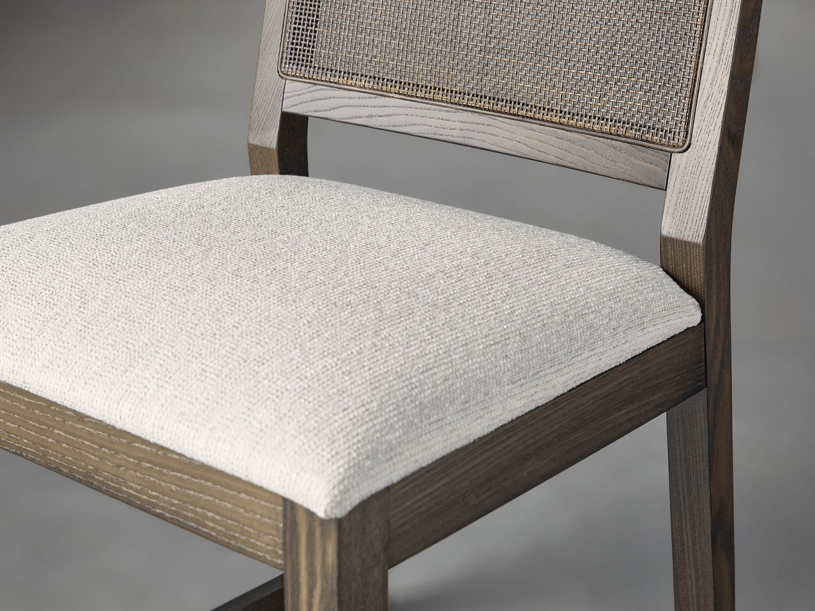 Grace Cane 19" Dining Side Chair In Cinder Farmhouse, slide 6 of 8
